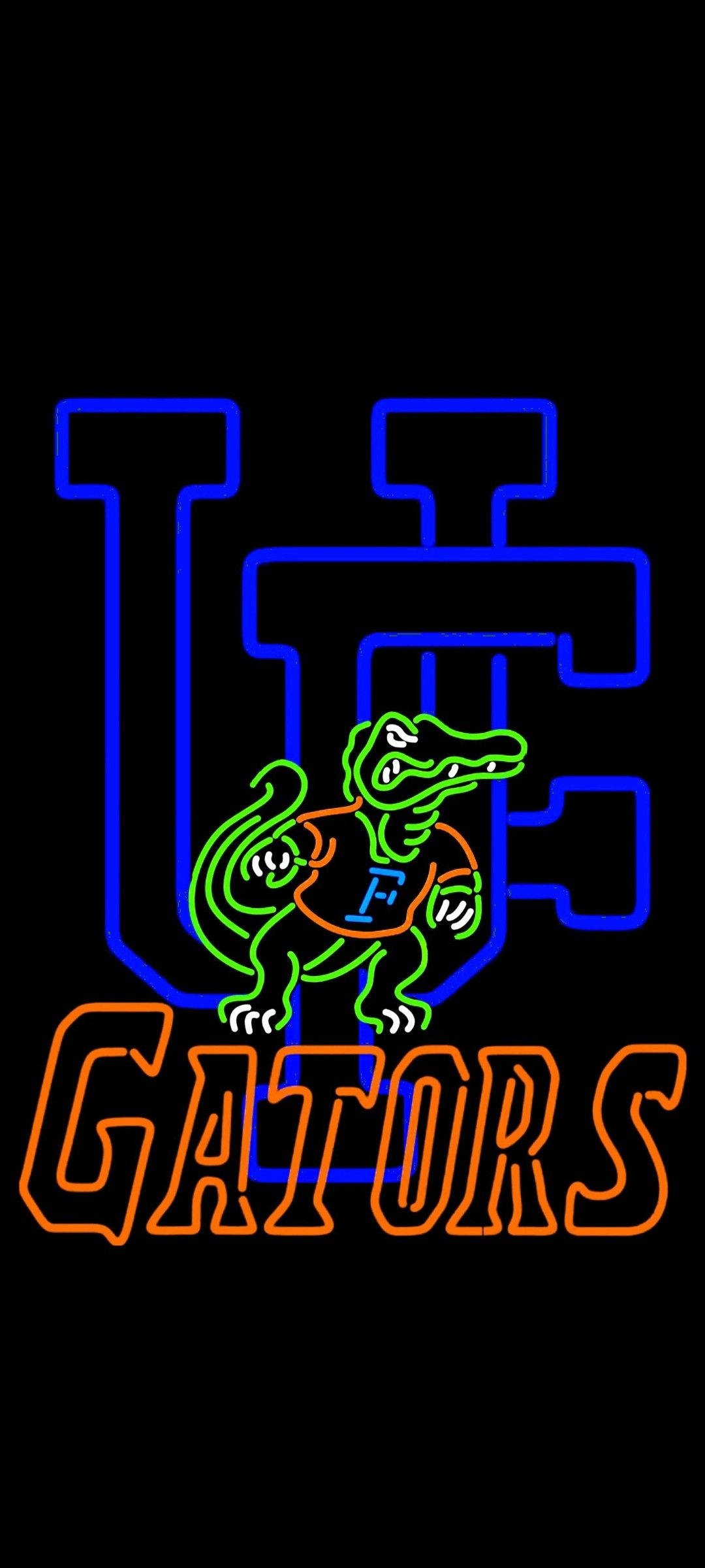 Neones de los Caimanes de la Universidad de Florida Fondos de pantalla