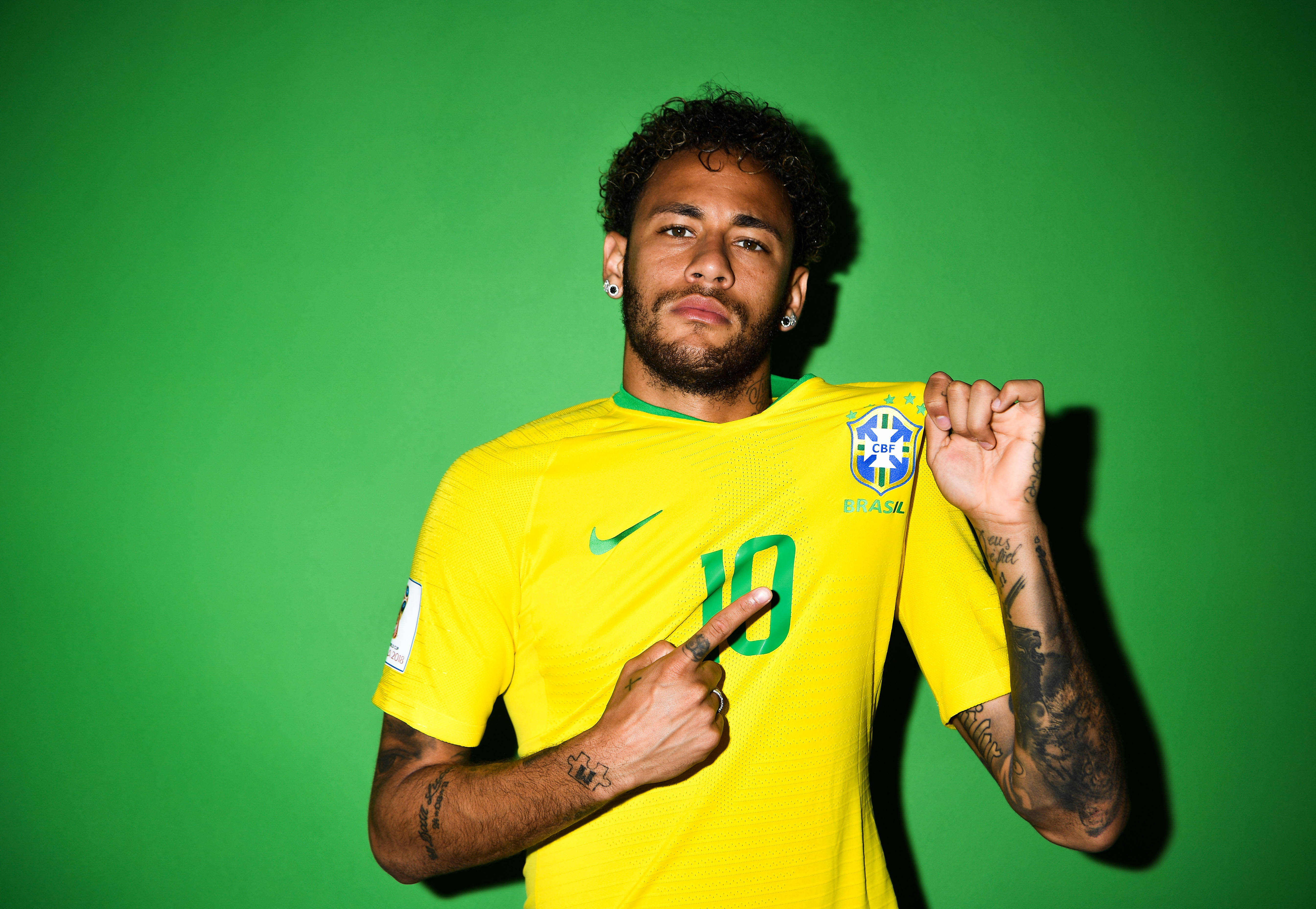 Neymar 4K con camiseta de la CBF Fondos de pantalla