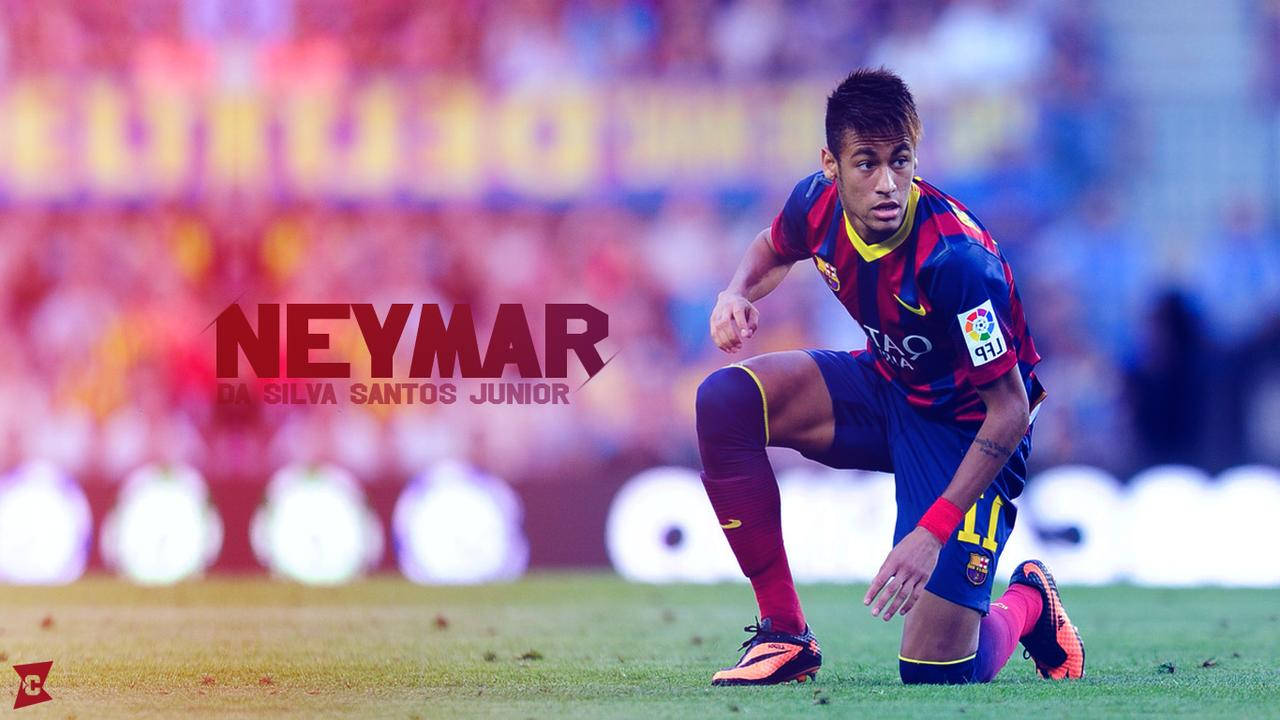 Fondo de pantalla de fan art de Neymar Da Silva.