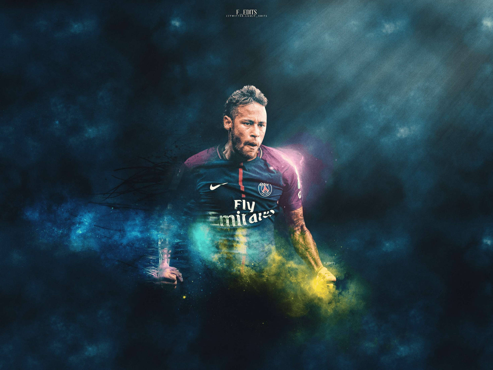 Fondo de pantalla Neymar Feroz en Genial Fan Art.