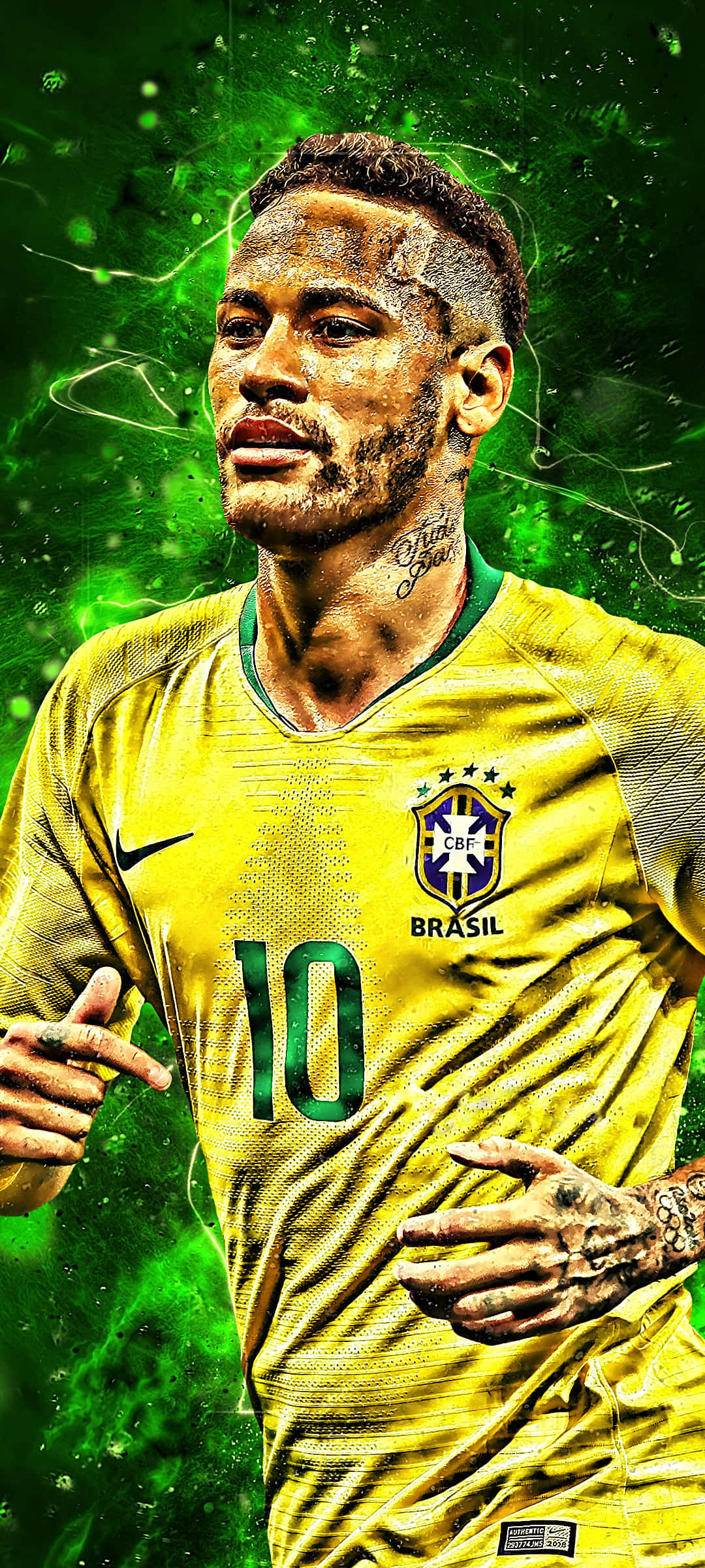 Neymar Jersey Amarillo iPhone Fondos de pantalla