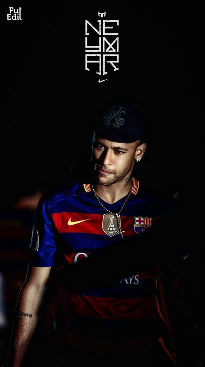 Fondo de pantalla de arte de fan de Neymar con Nike.