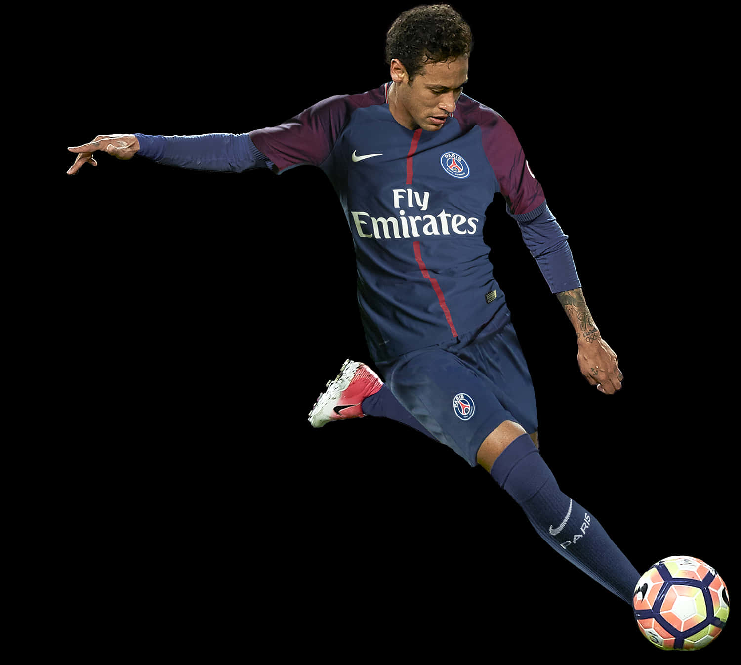 Neymar P S G en acción Fondos de pantalla
