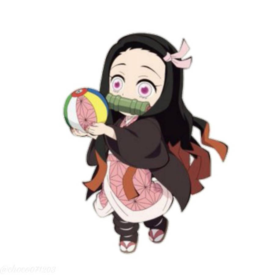 Nezuko Cazadora de Demonios Pelota Fondos de pantalla