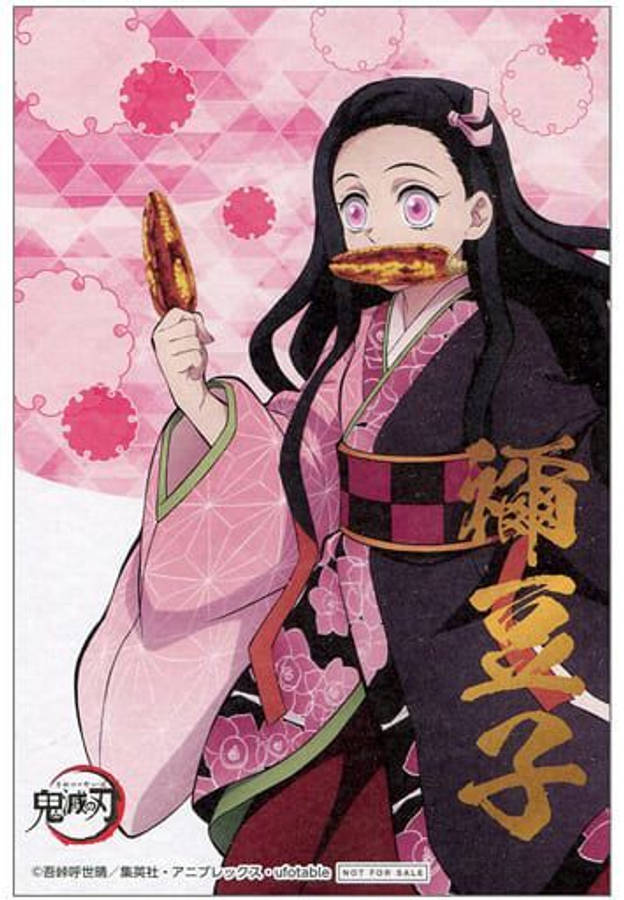 Nezuko Cazadora de Demonios con Elote Fondos de pantalla