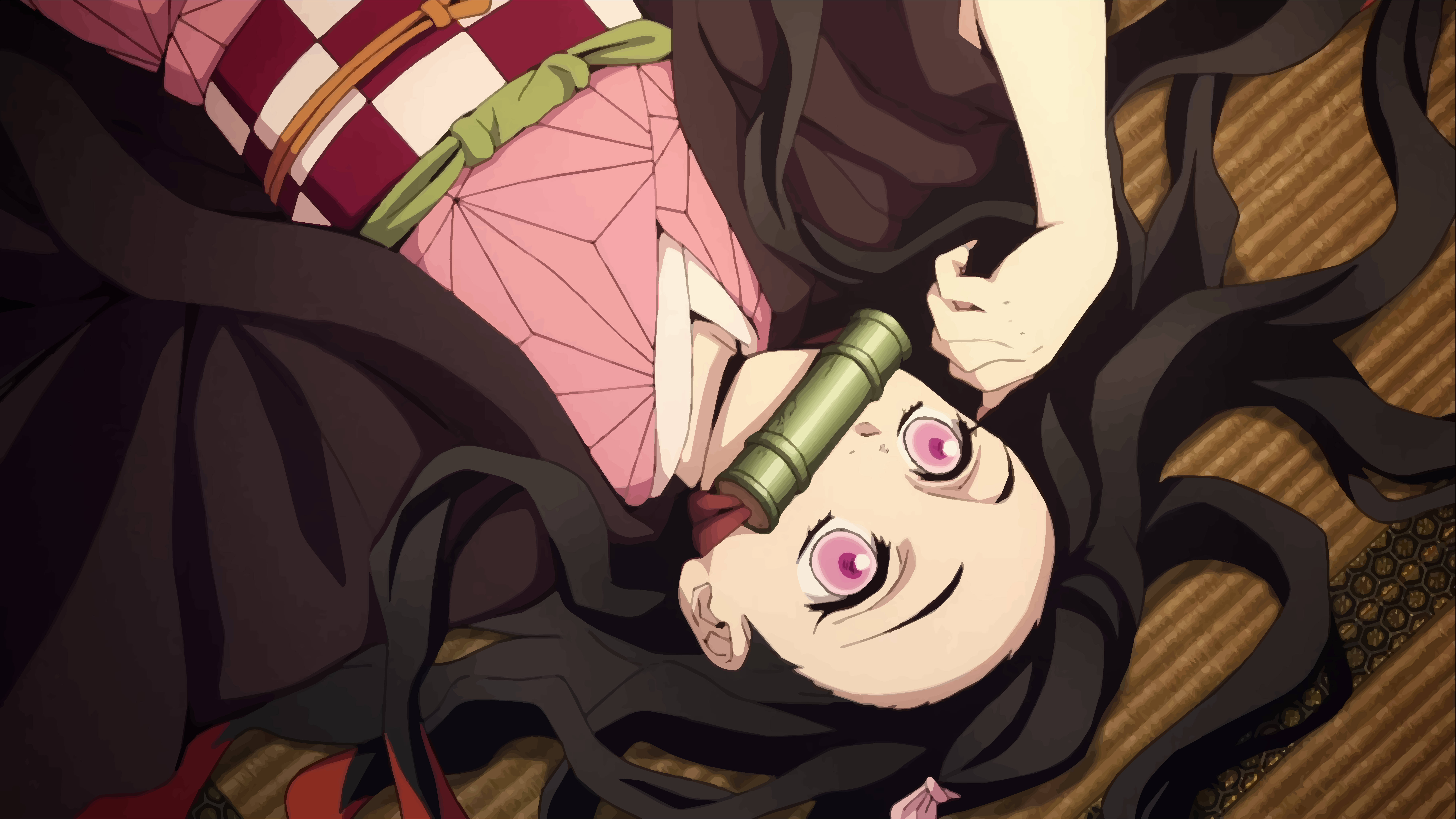 Nezuko en Tatami 4K de Demon Slayer Fondos de pantalla