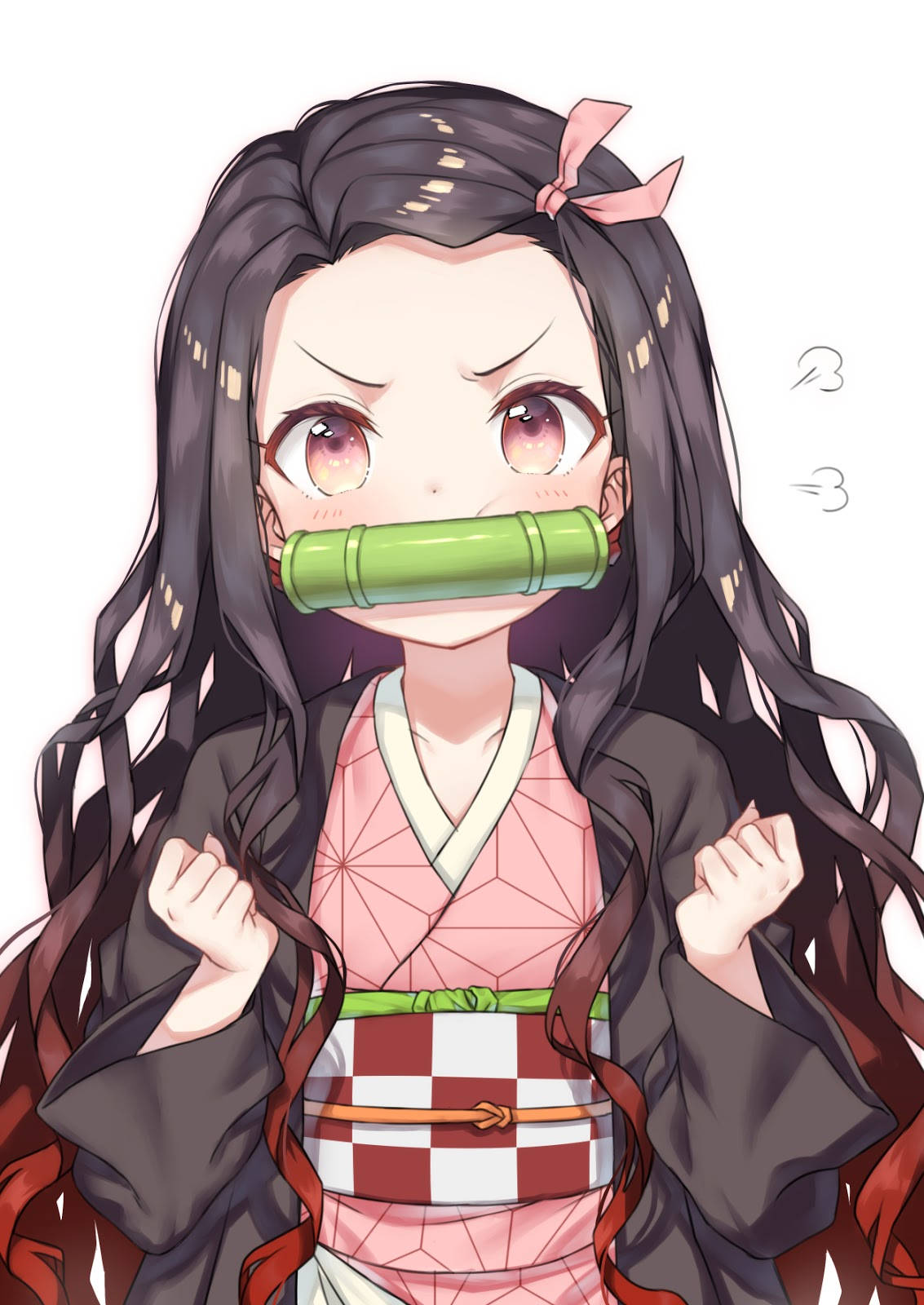 Nezuko linda de Demon Slayer para iPhone Fondos de pantalla