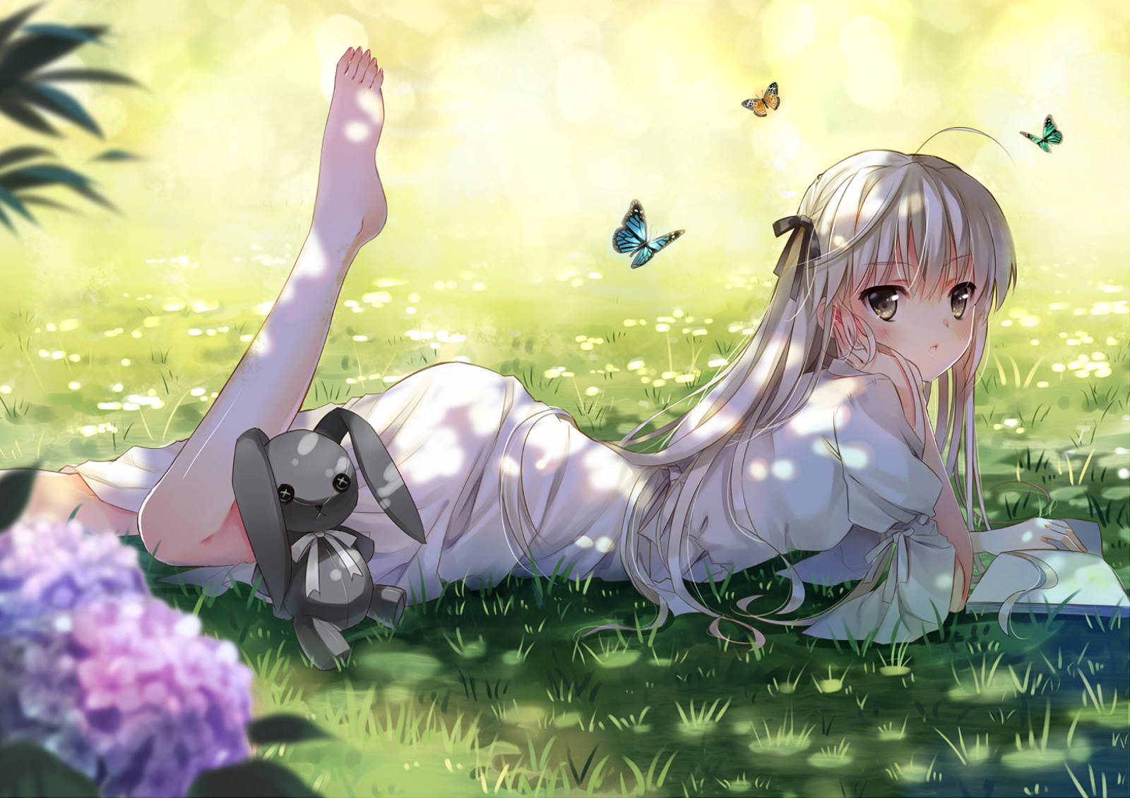 Niña de la naturaleza en primavera Fondos de pantalla