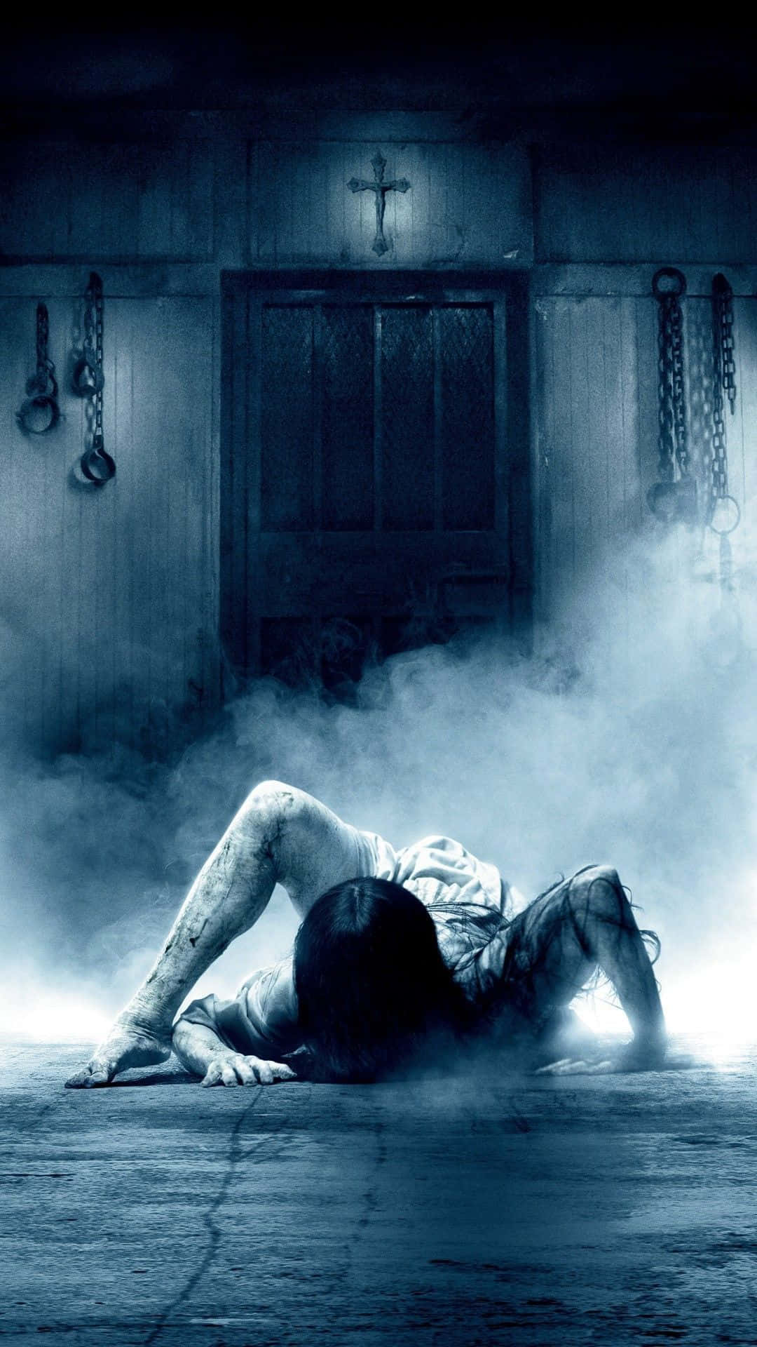 Niña espeluznante arrastrándose de terror para iPhone Fondos de pantalla