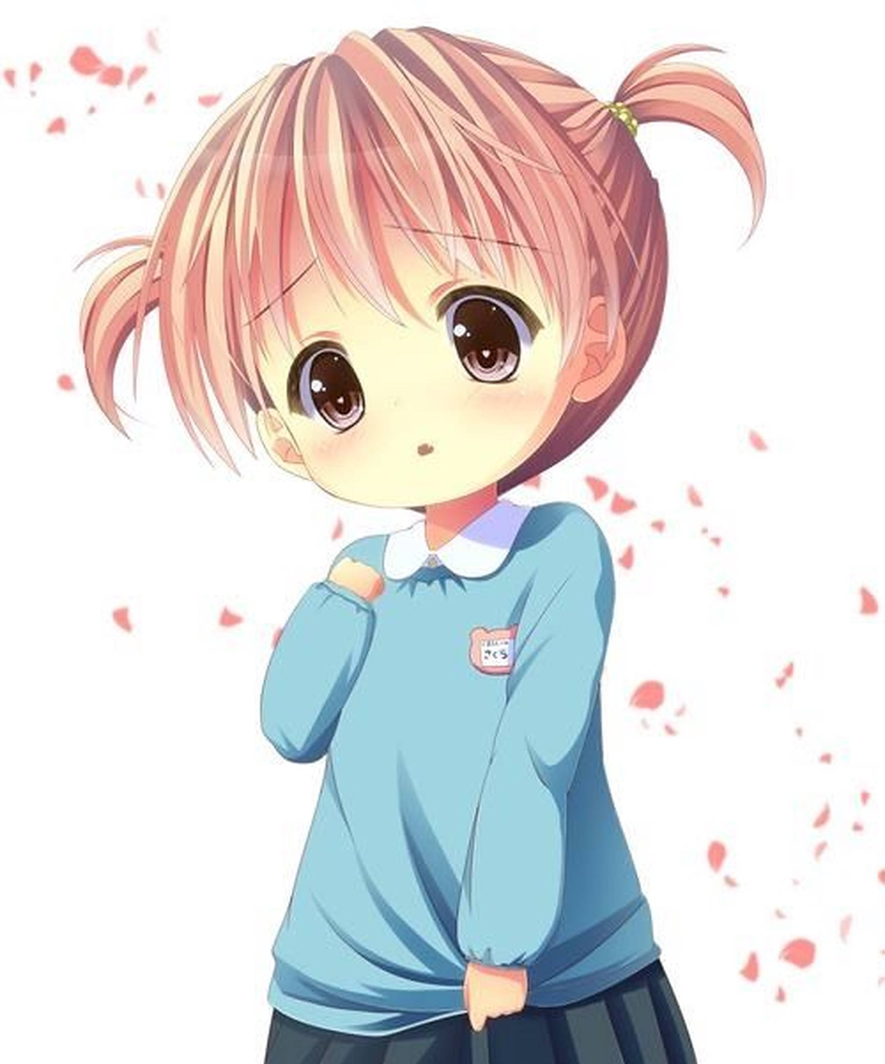 Niño anime con cabello rosa Fondos de pantalla