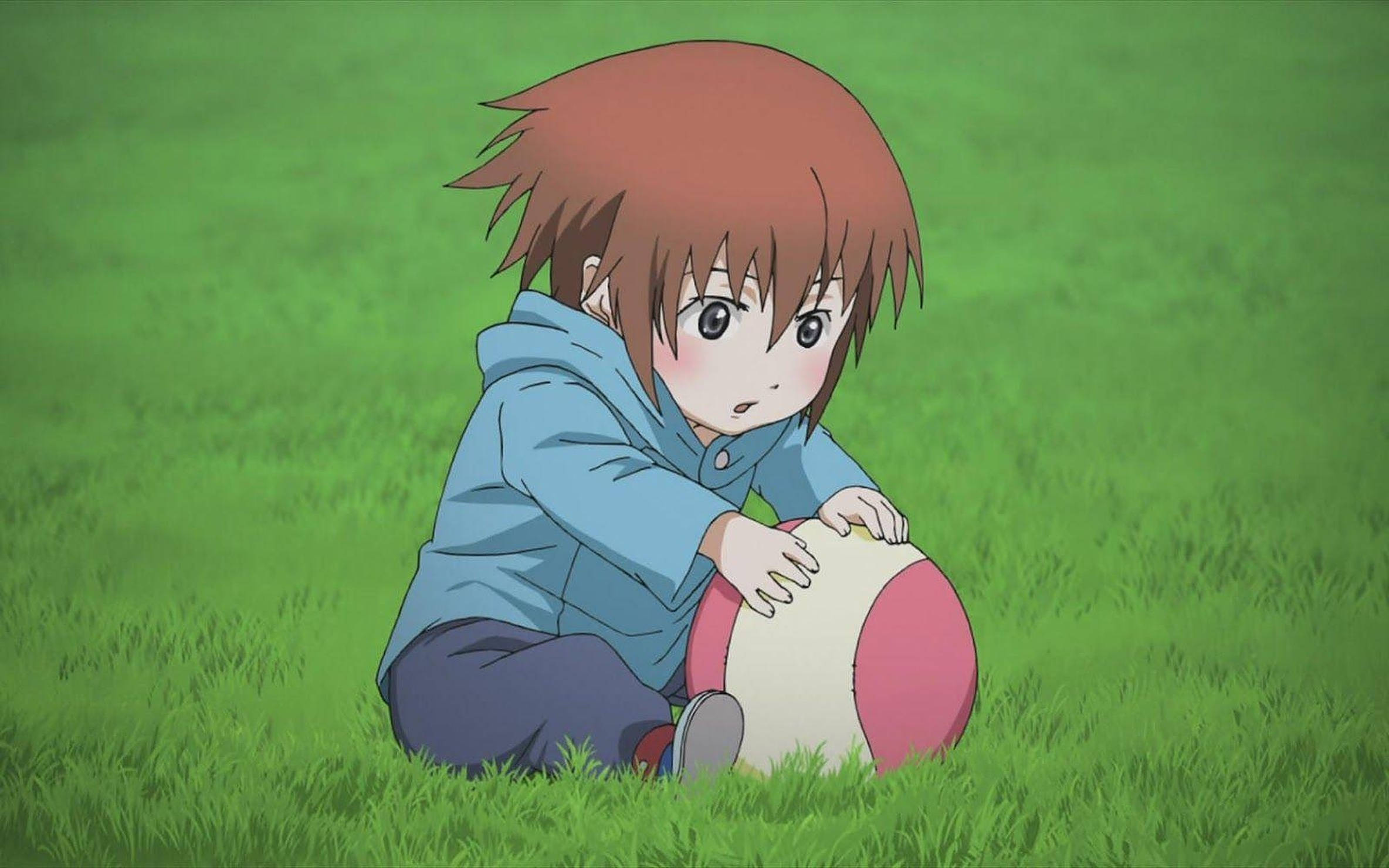 Niño Anime con Pelota Fondos de pantalla