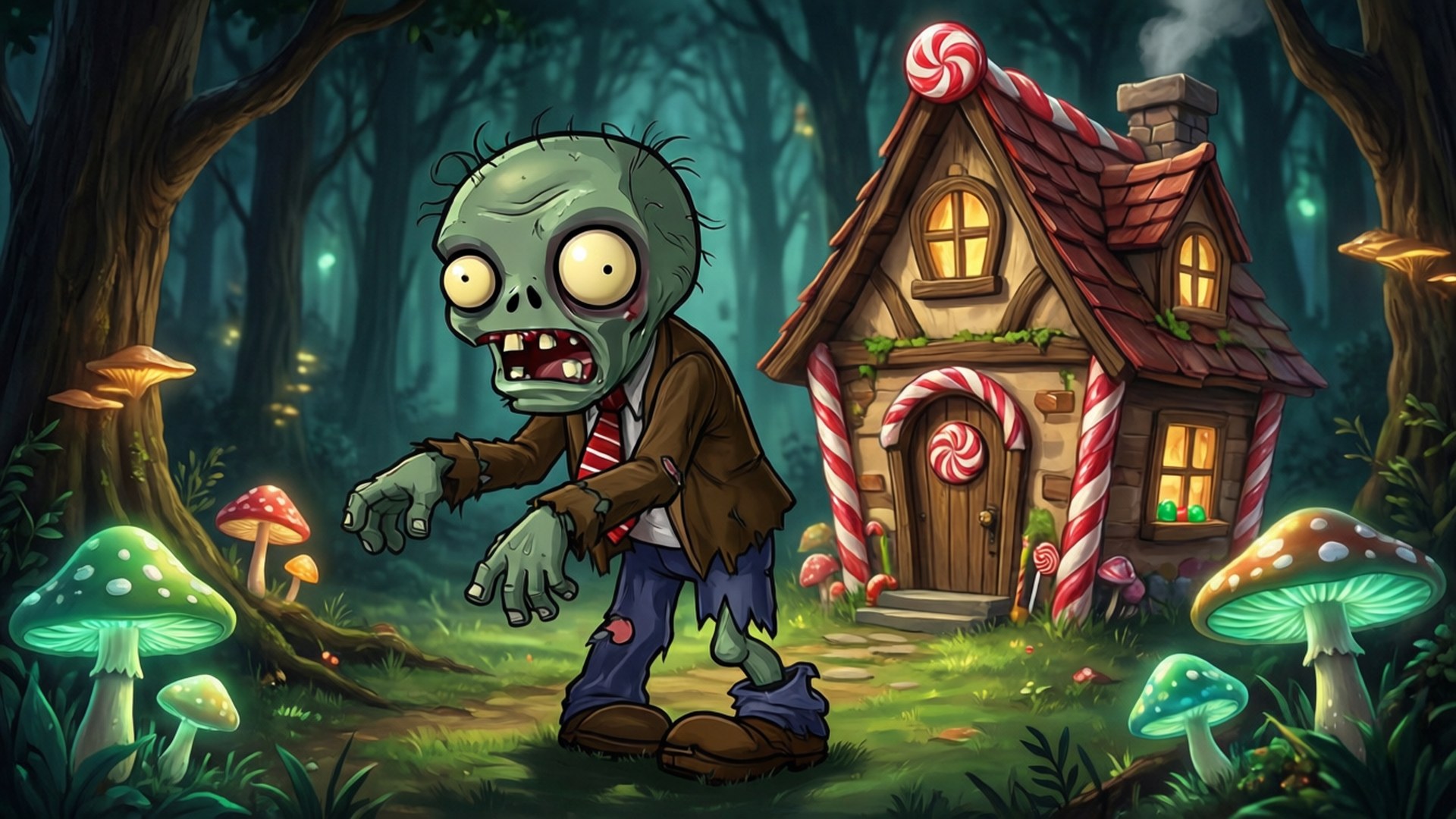 Niño Zombie Casa de Dulces Fondos de pantalla