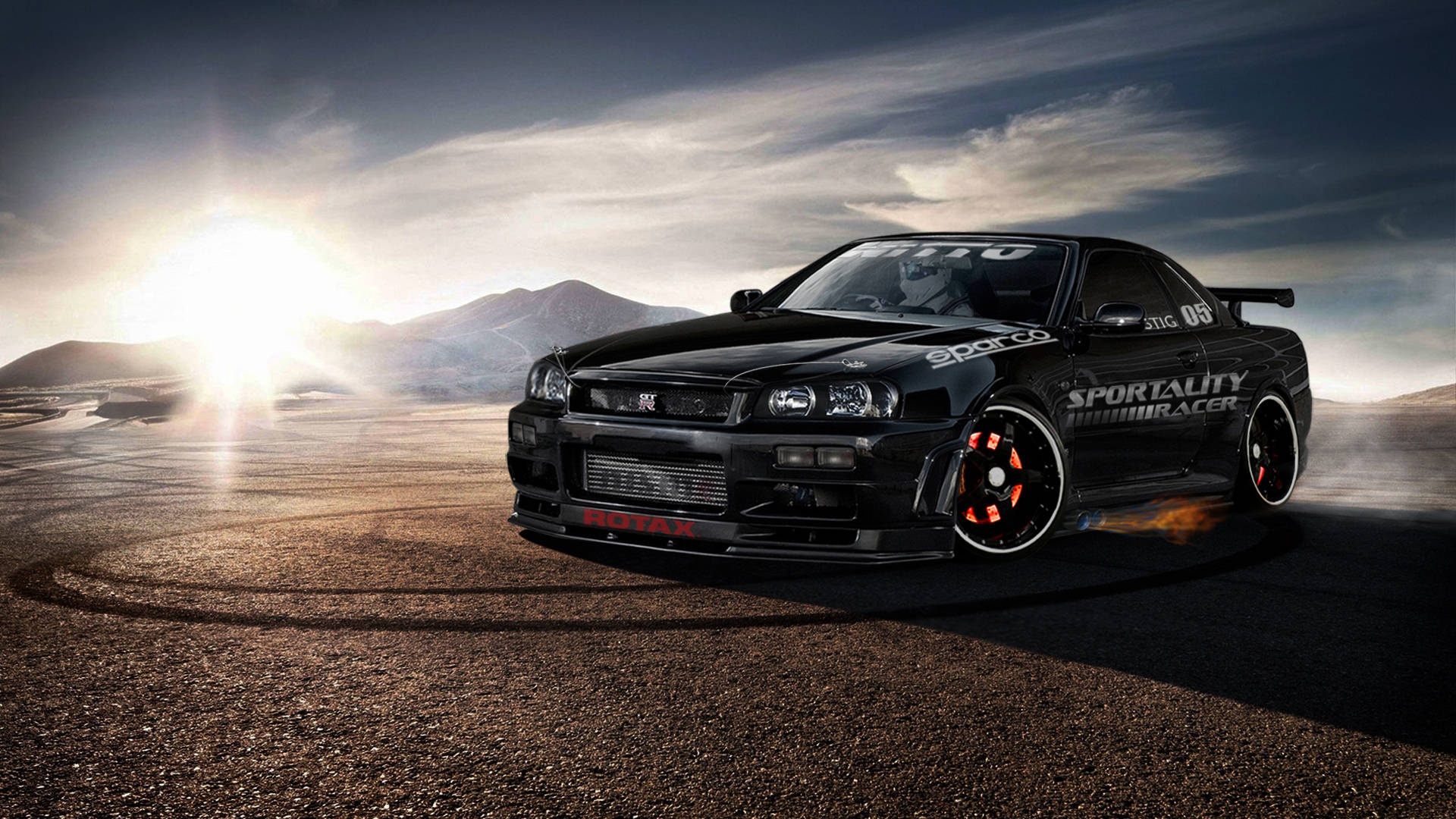 Nissan Skyline GTR R34 Coche de Derrape Fondos de pantalla