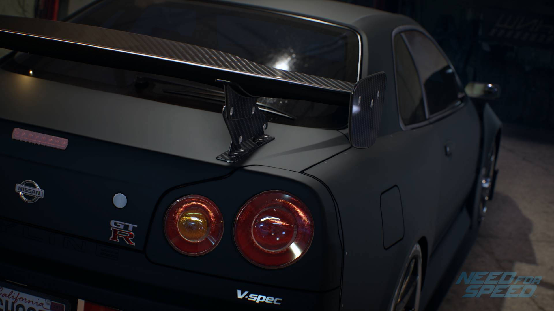 Nissan Skyline GTR R34 Negro Mate Fondos de pantalla