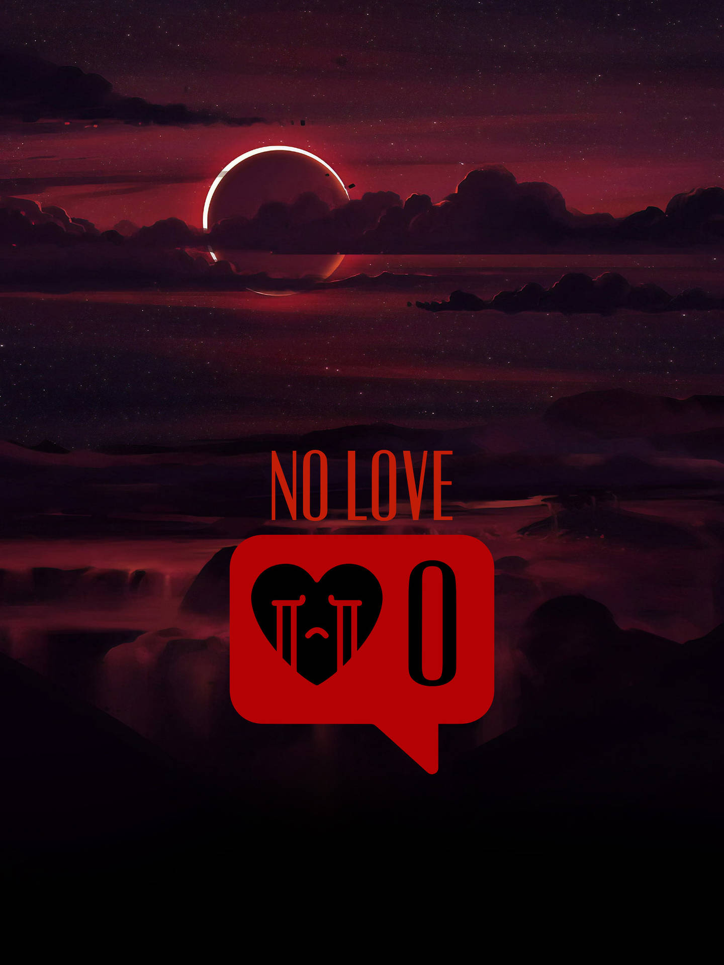 No Love Emoji Corazón Llorando