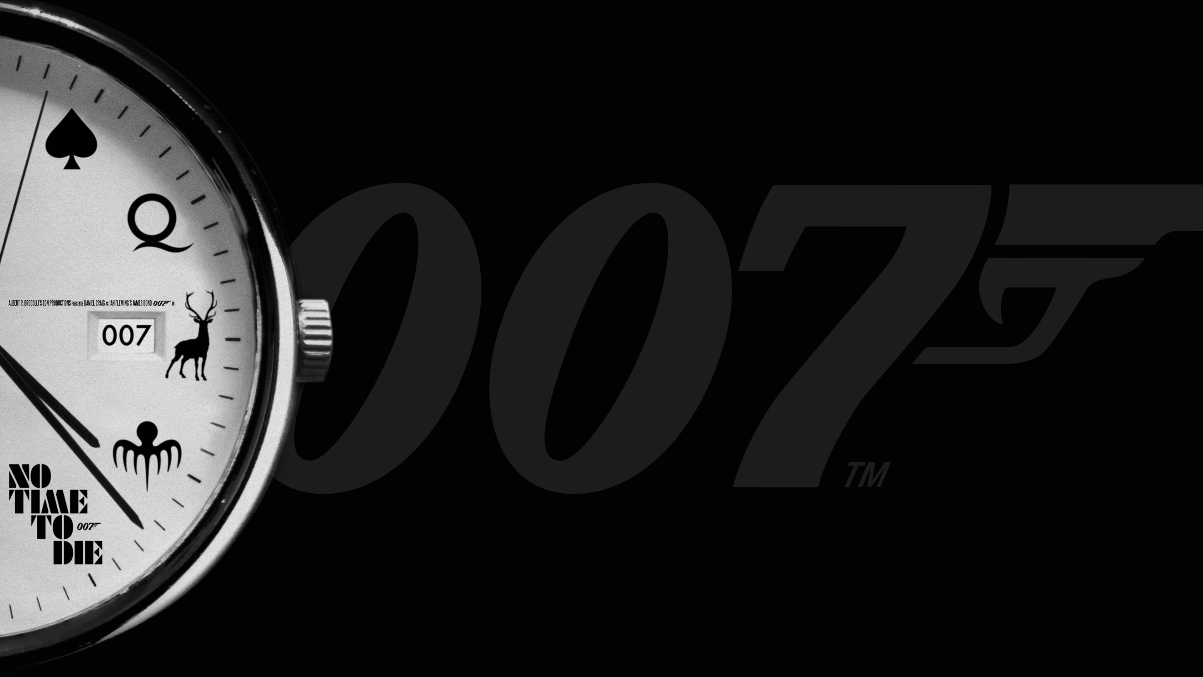 No Time To Die 007 en negro Fondos de pantalla