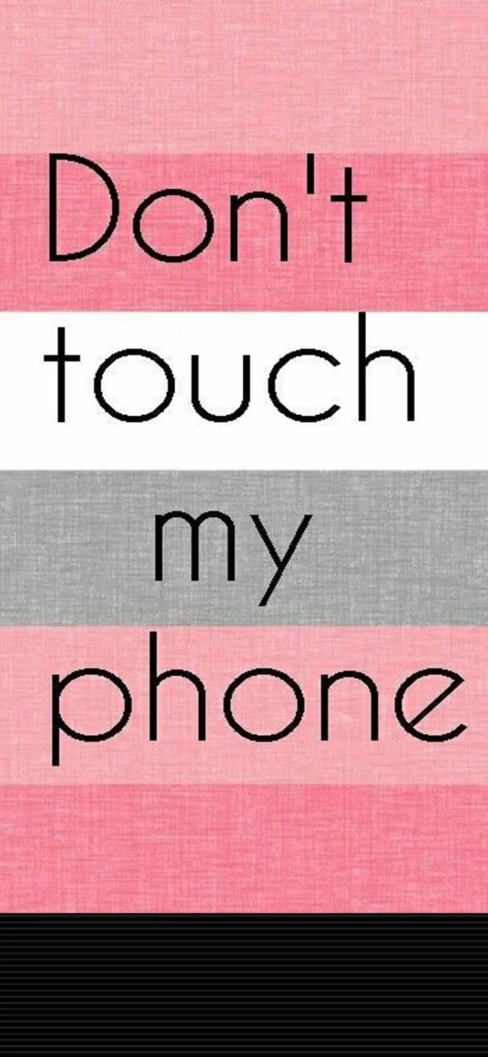 No Toques Mi Teléfono Rayas Rosas Fondos de pantalla