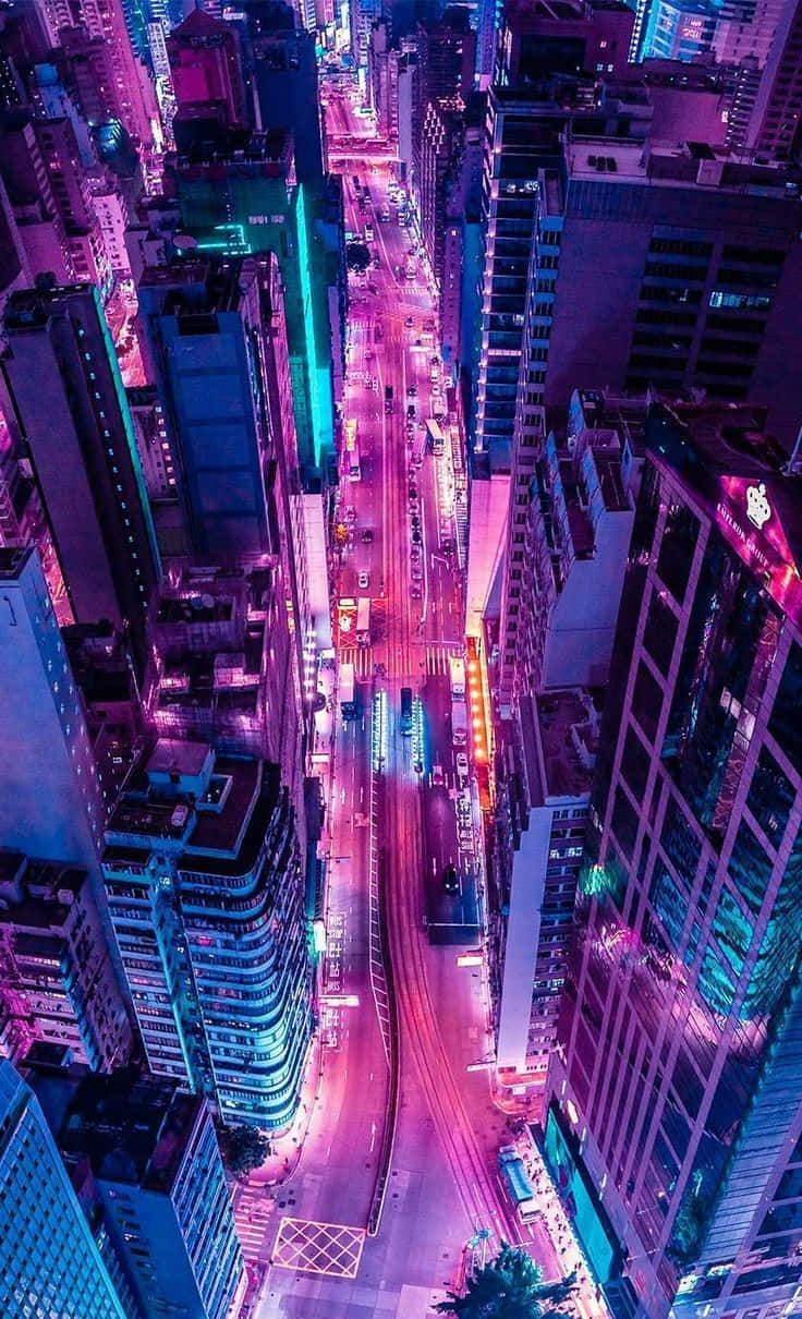 Noche Cautivadora en la Ciudad de Neón Fondos de pantalla