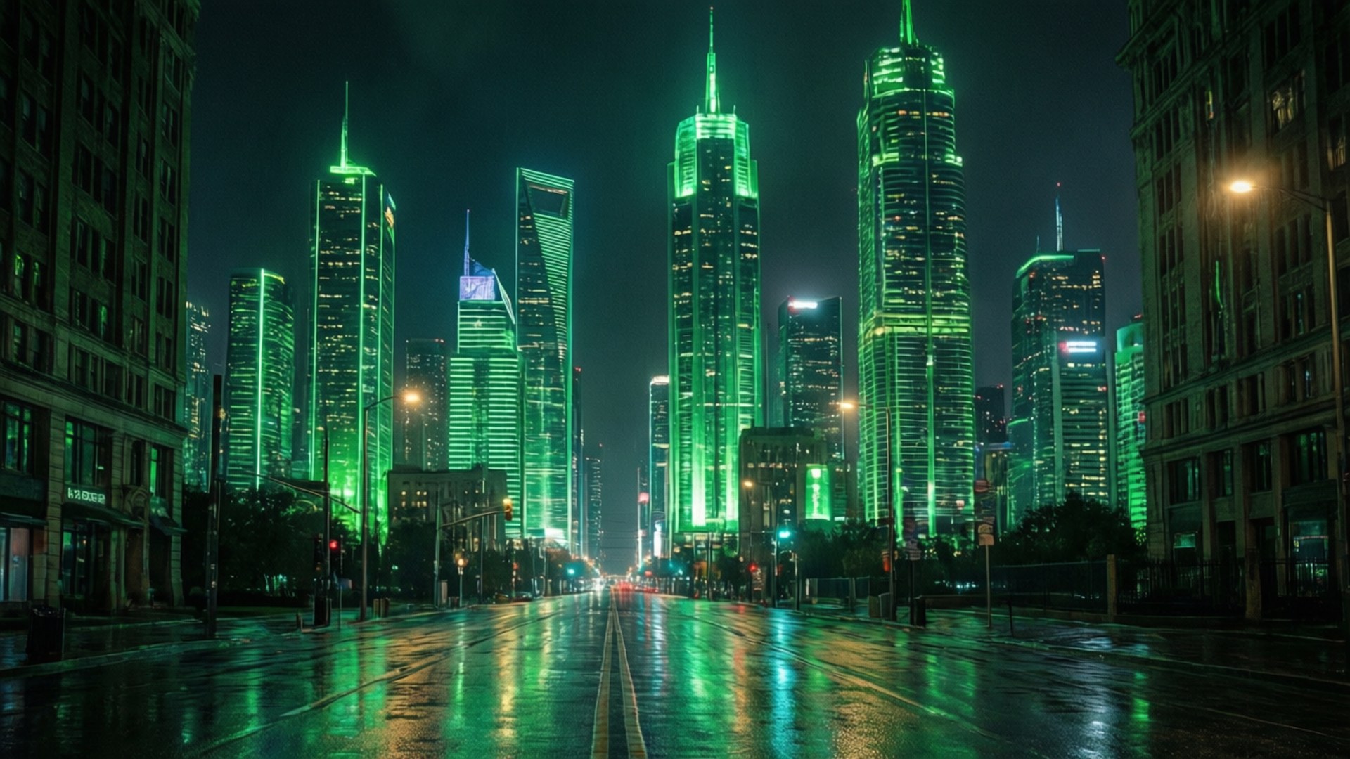 Noches de Ciudad Neón Fondos de pantalla
