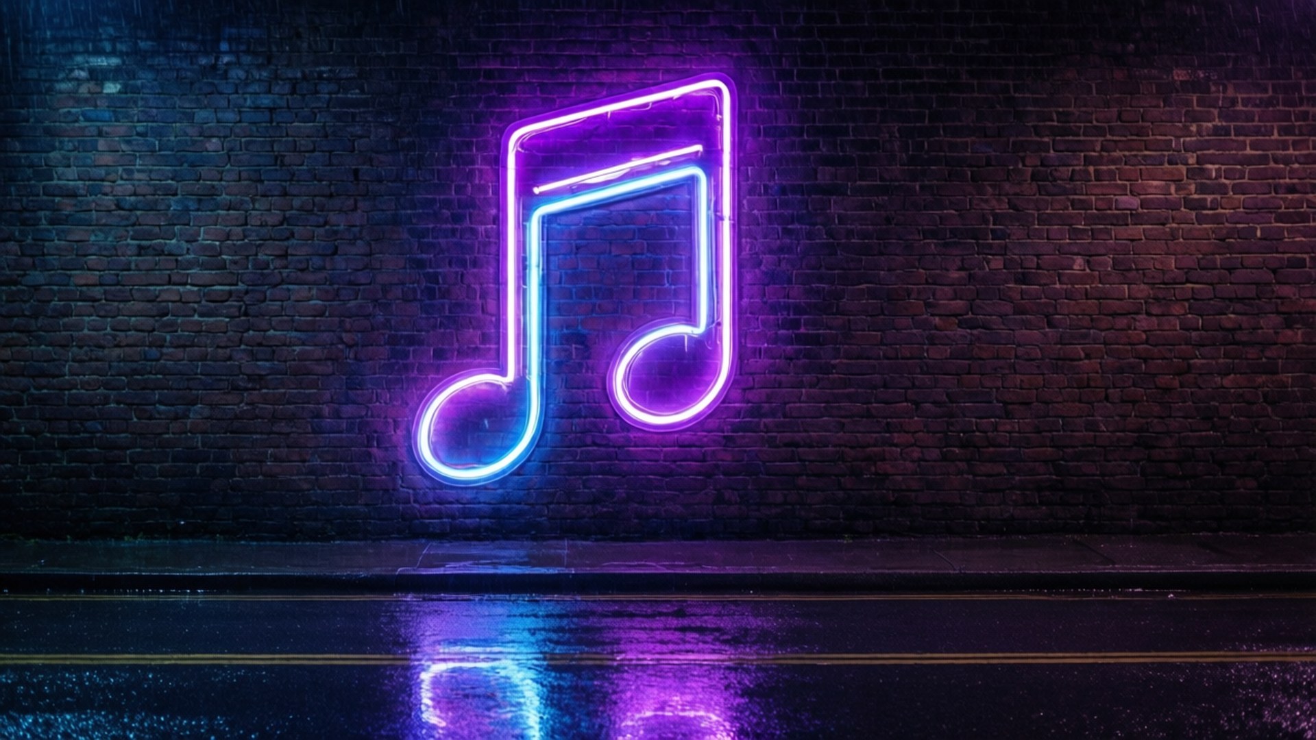 Nota Musical de Neón Fondos de pantalla