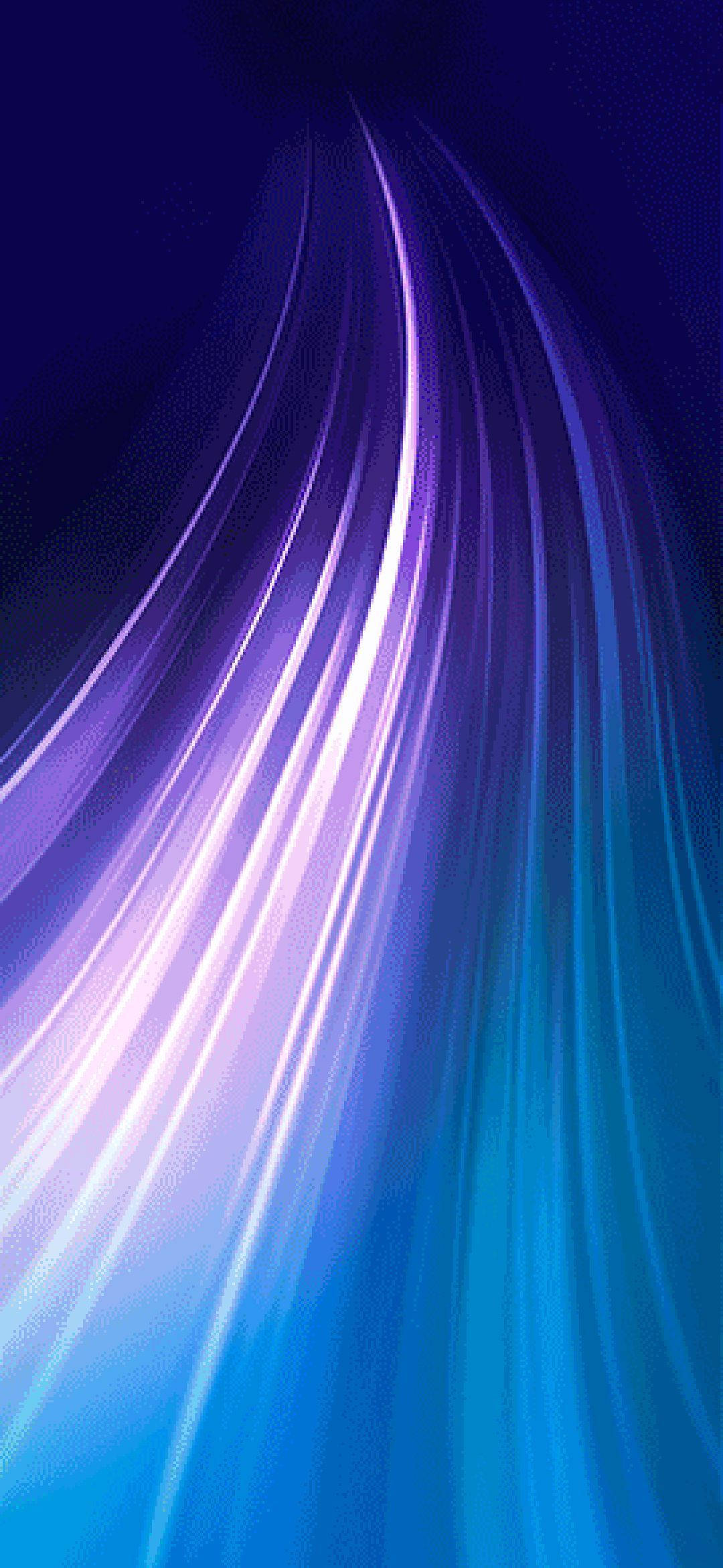 Note 8 Ondas de Luz Púrpura Fondos de pantalla