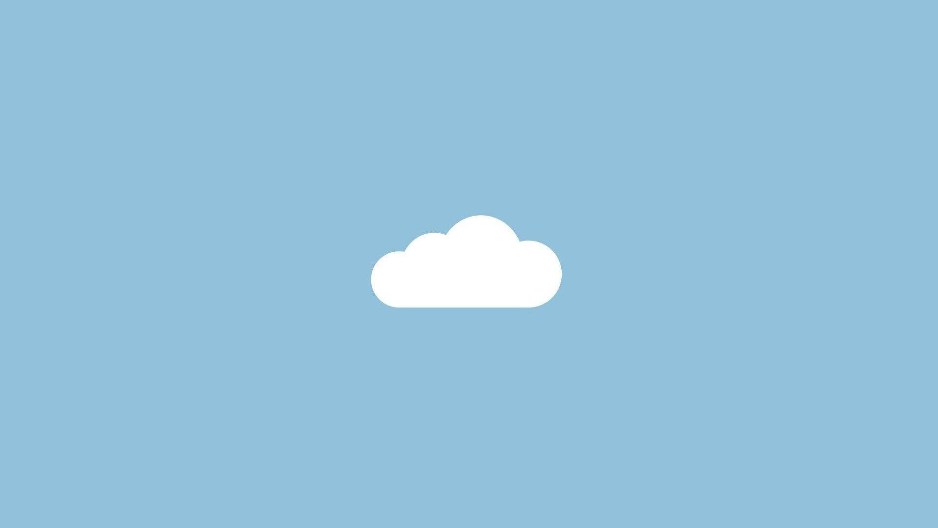 Nube Blanca Estética Simple Fondos de pantalla