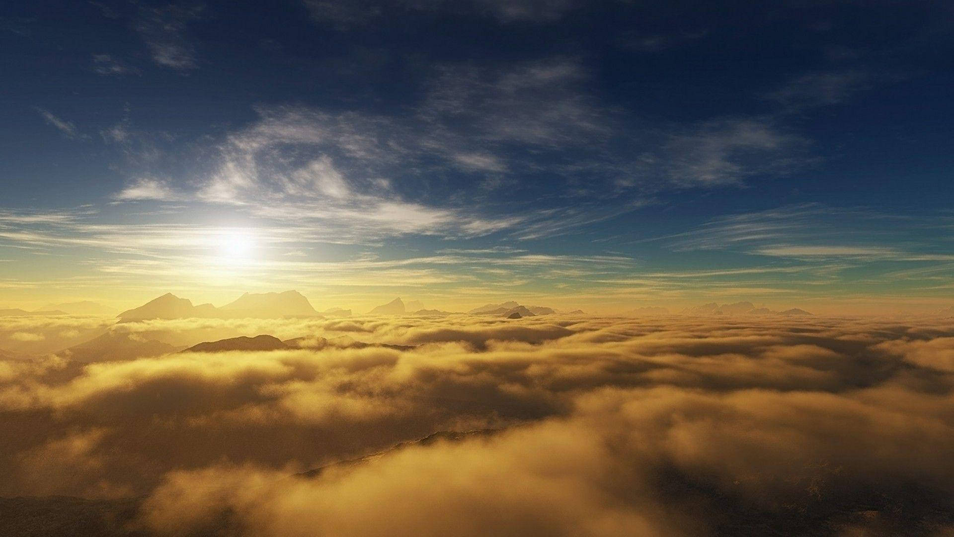 Nubes Amarillas Estéticas Fondos de pantalla