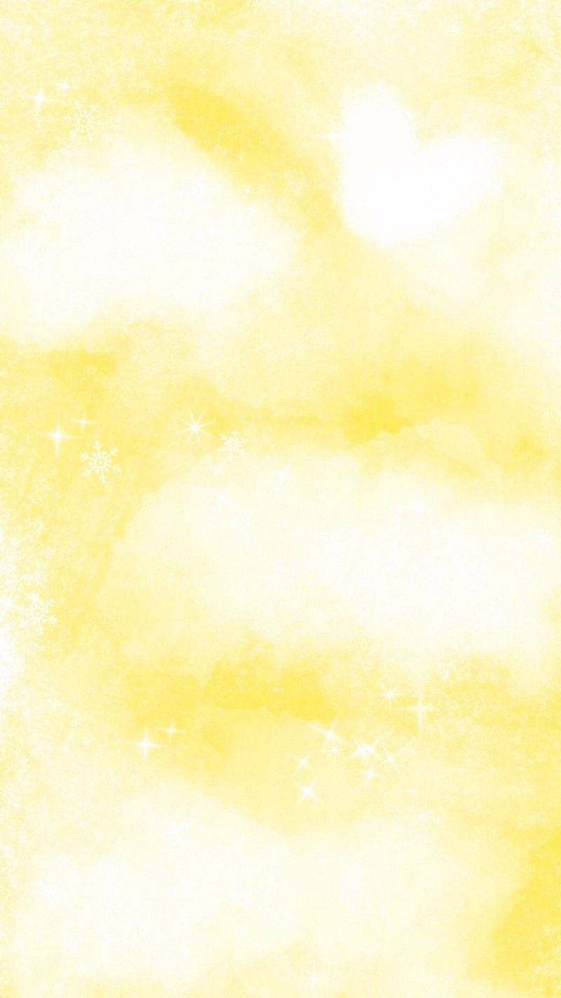 Nubes Blancas en Cielo Amarillo Plano Fondos de pantalla