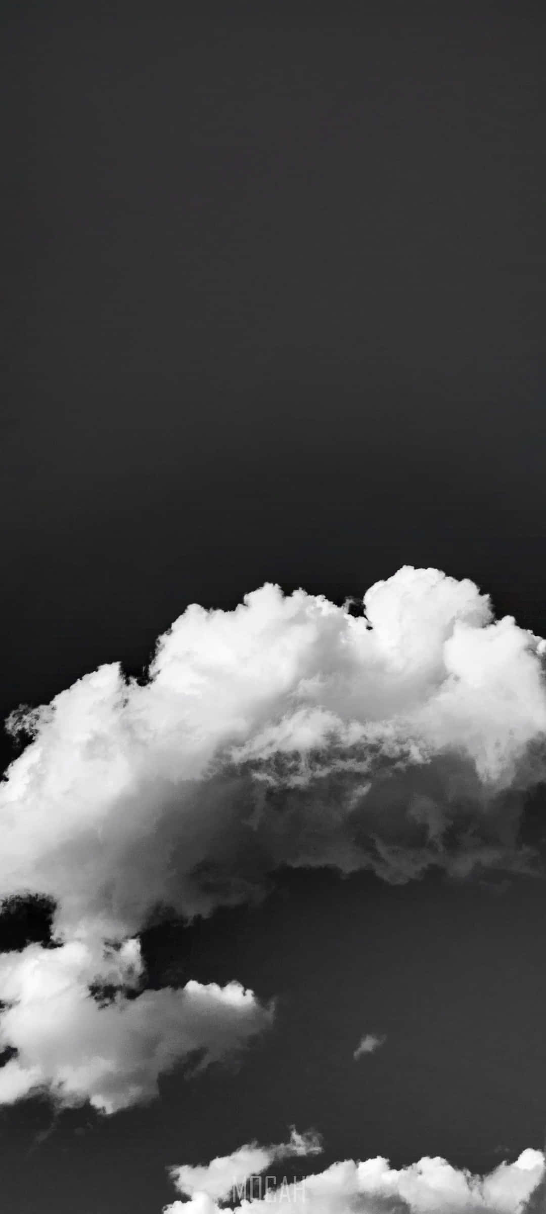 Nubes Blancas en Negro Fondos de pantalla