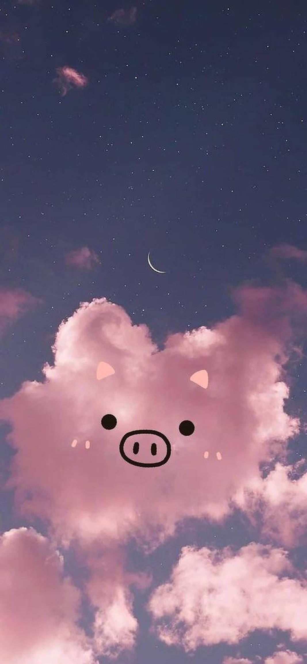Nubes de cerdito lindo Fondos de pantalla