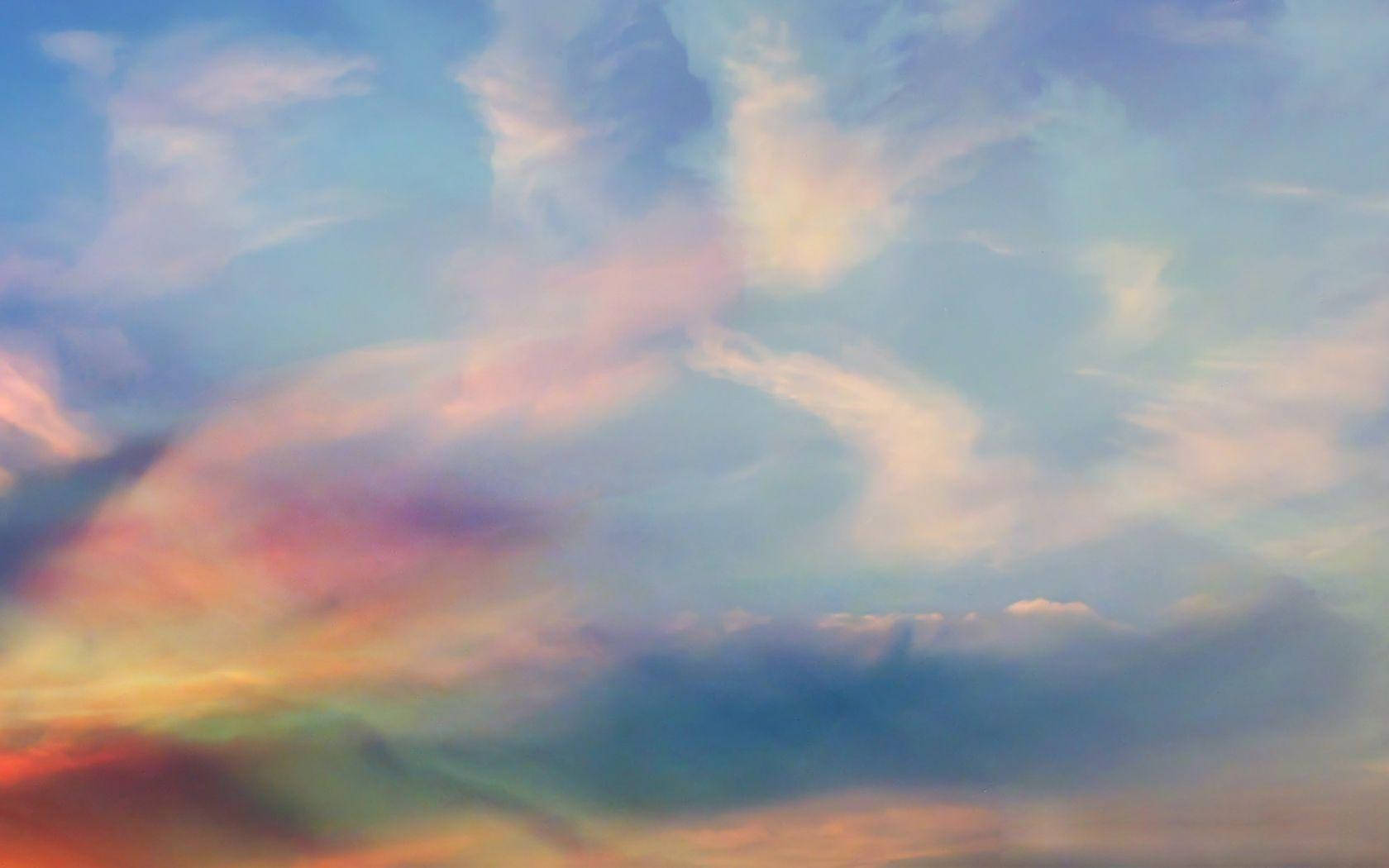 Nubes estéticas y auroras boreales Fondos de pantalla