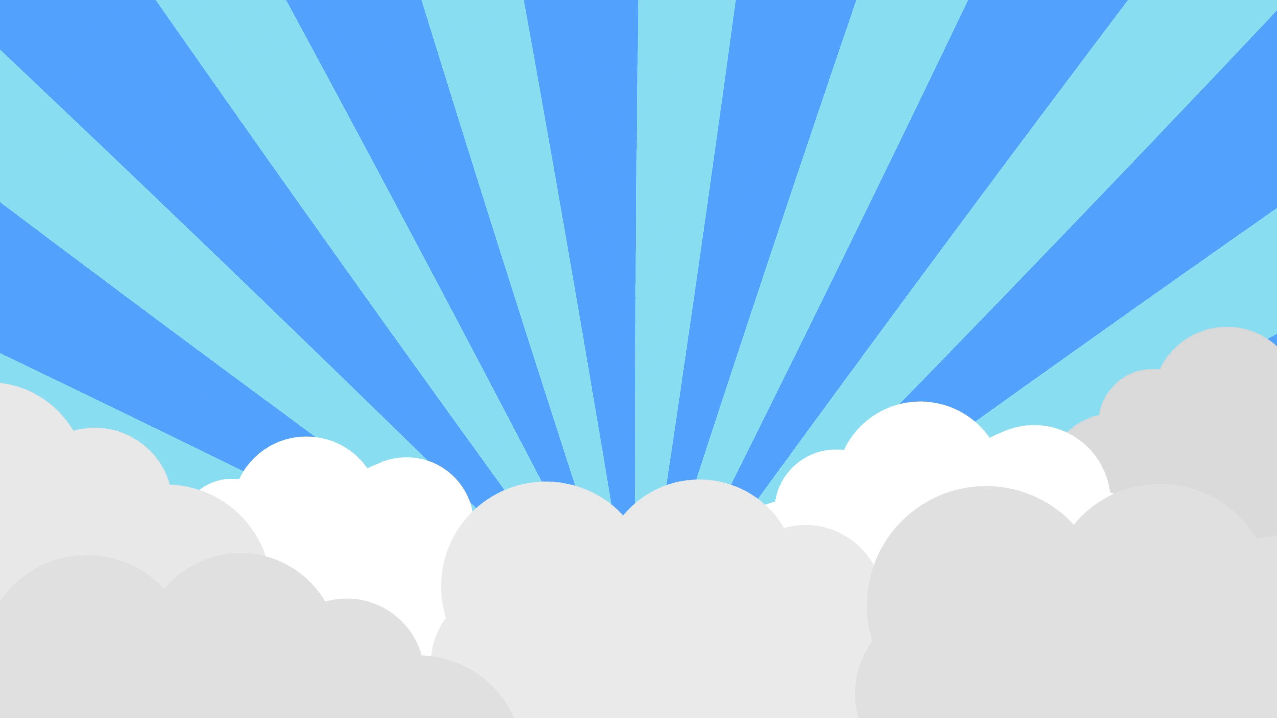 Nubes estéticas con patrón simétrico Fondos de pantalla