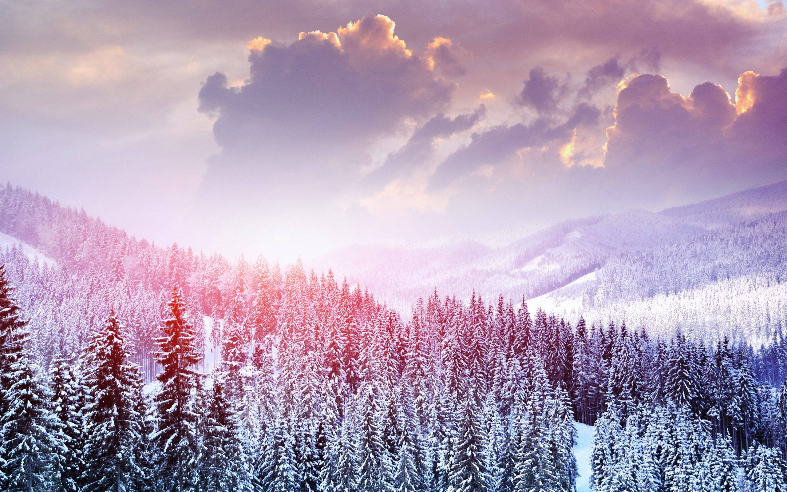 Nubes Estéticas de Nieve Fondos de pantalla