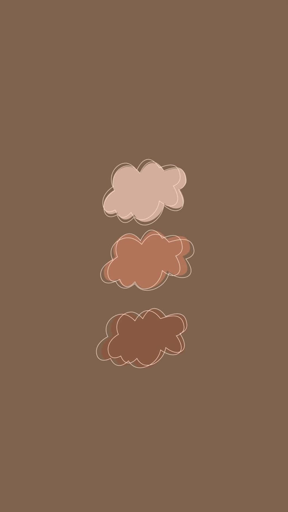 Nubes Minimalistas Marrones Fondos de pantalla