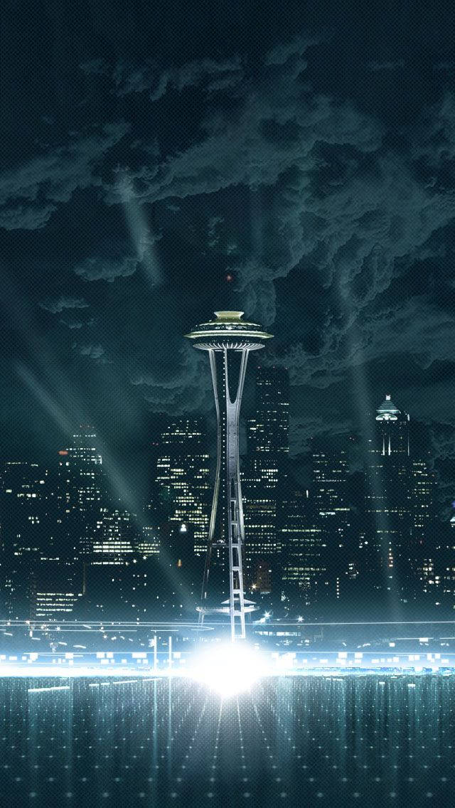 Nubes Oscuras en Seattle iPhone Fondos de pantalla