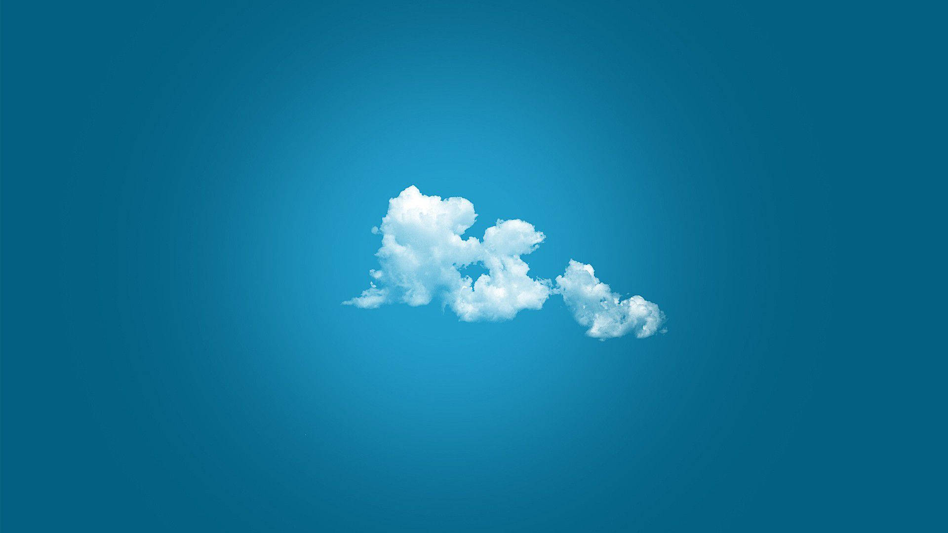 Nubes simples en un cielo azul perfecto Fondos de pantalla