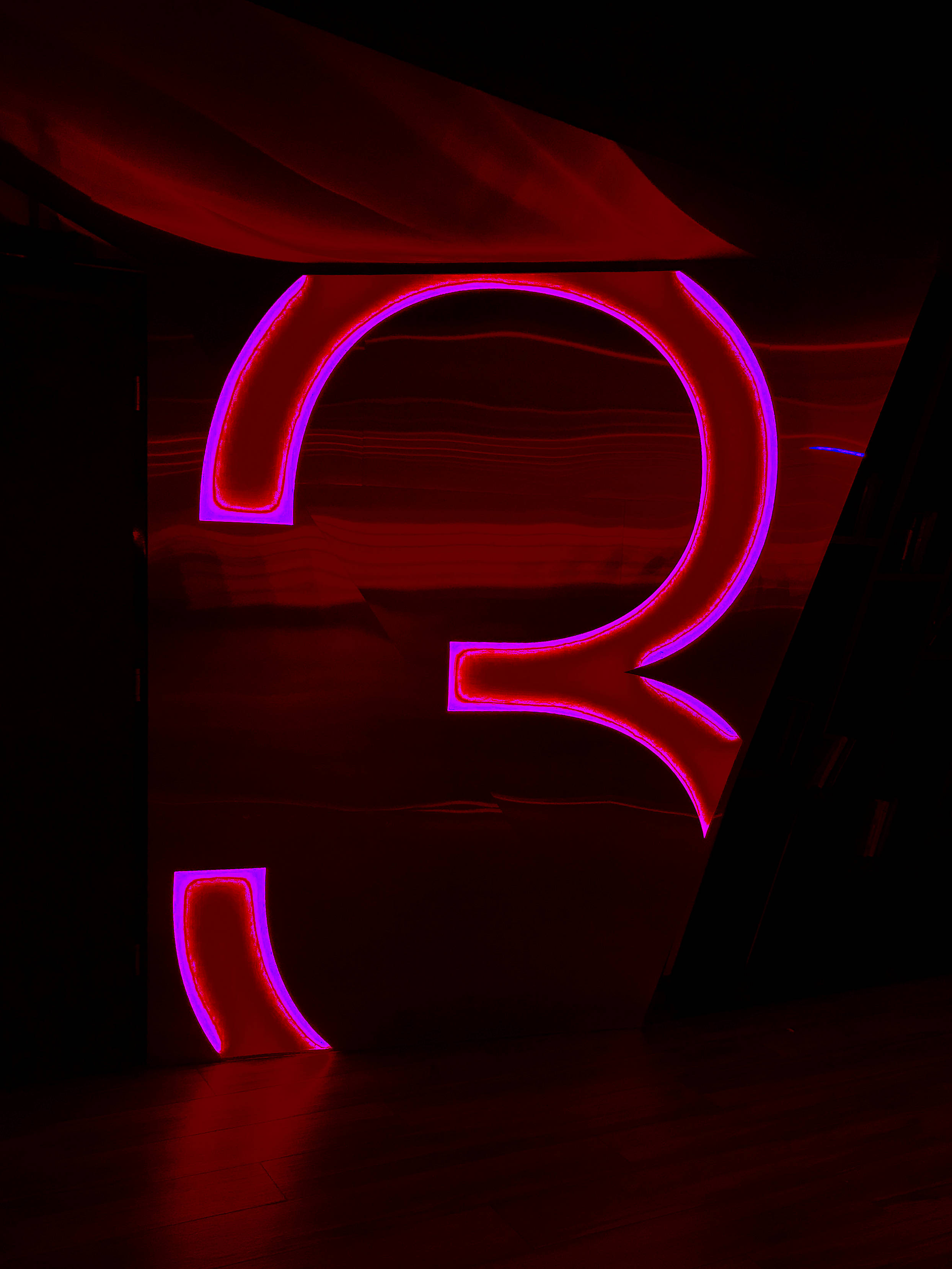 Número Tres Neon iPhone Fondos de pantalla