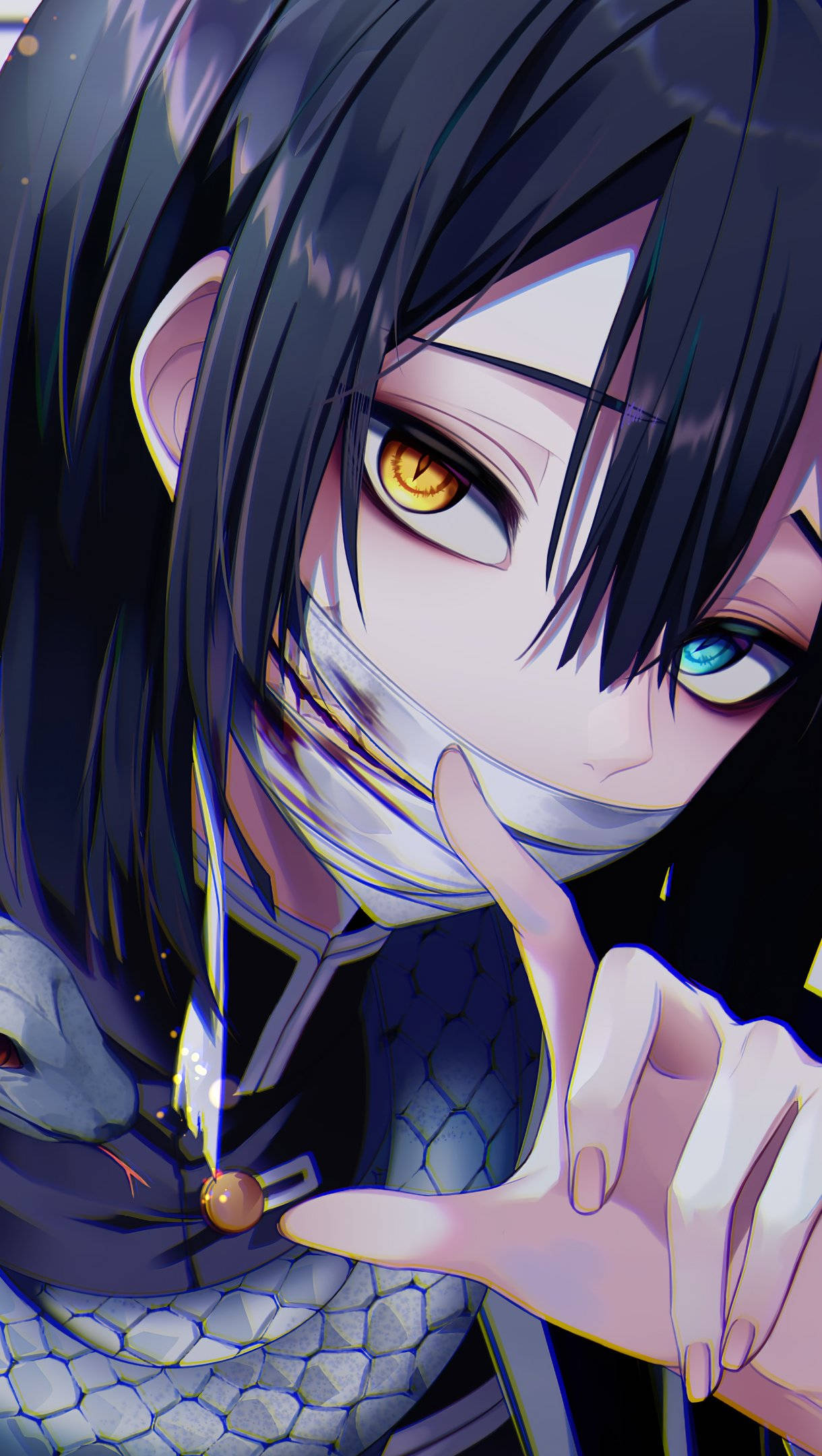 Obanai Iguro Demon Slayer para iPhone Fondos de pantalla