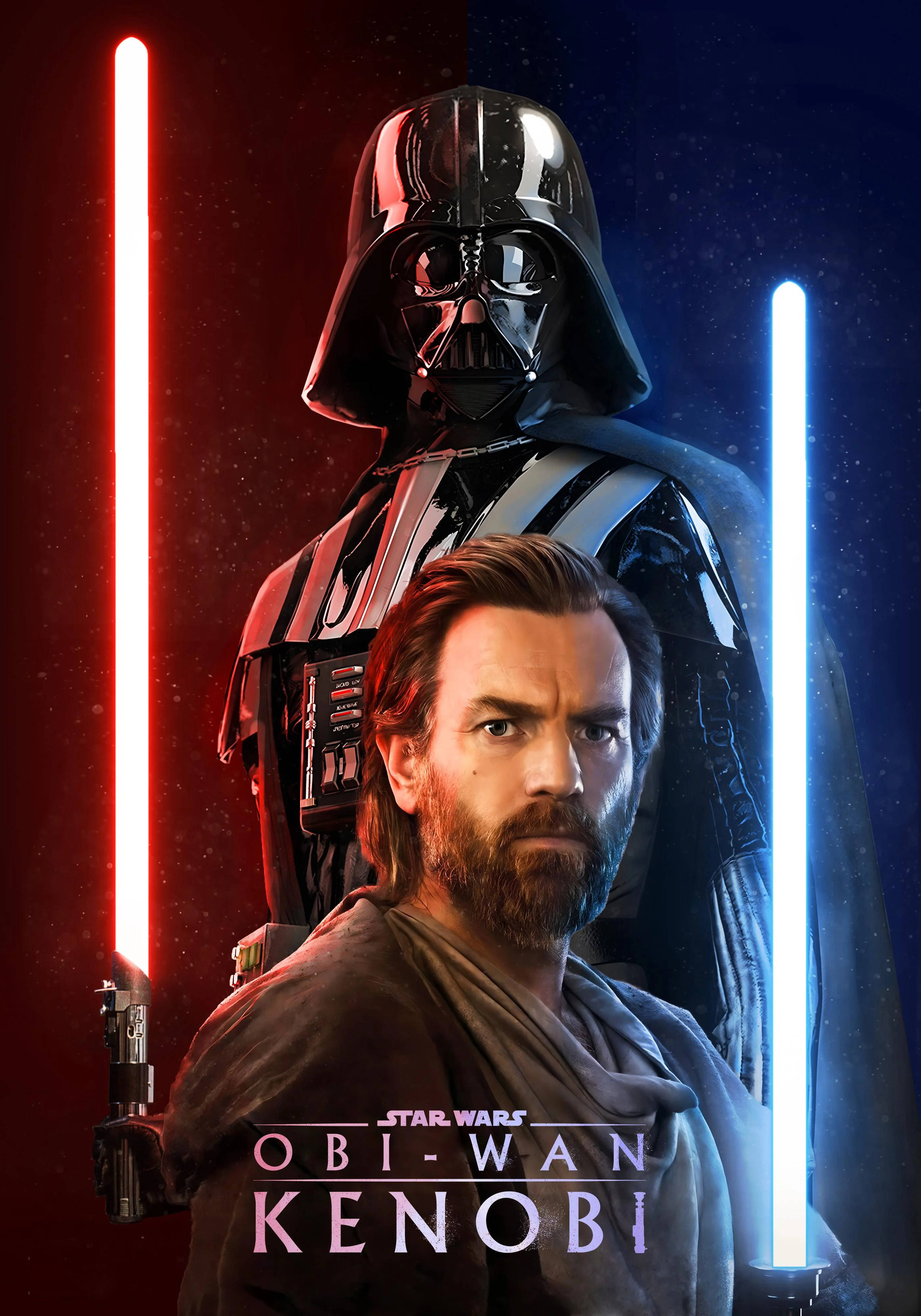 Obi Wan Kenobi Rojo y Azul Fondos de pantalla