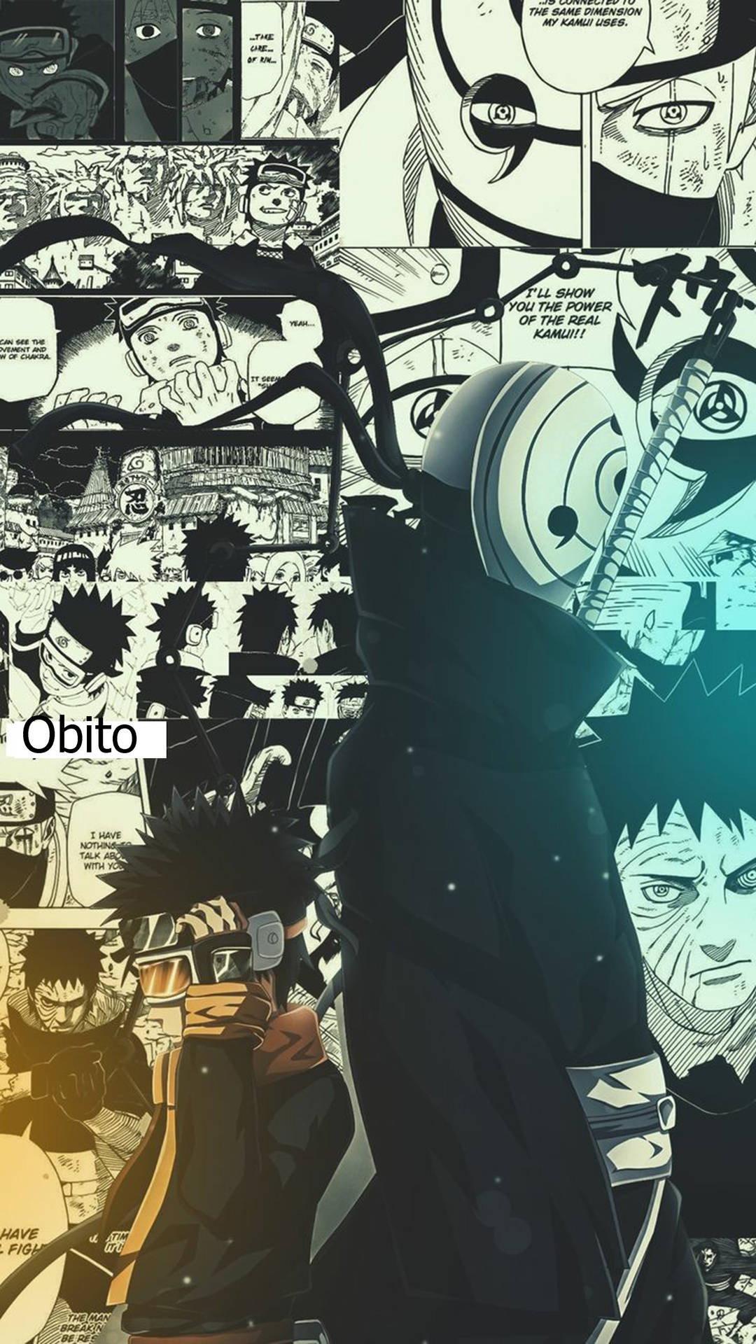 Obito Uchiha estilo manga 4K