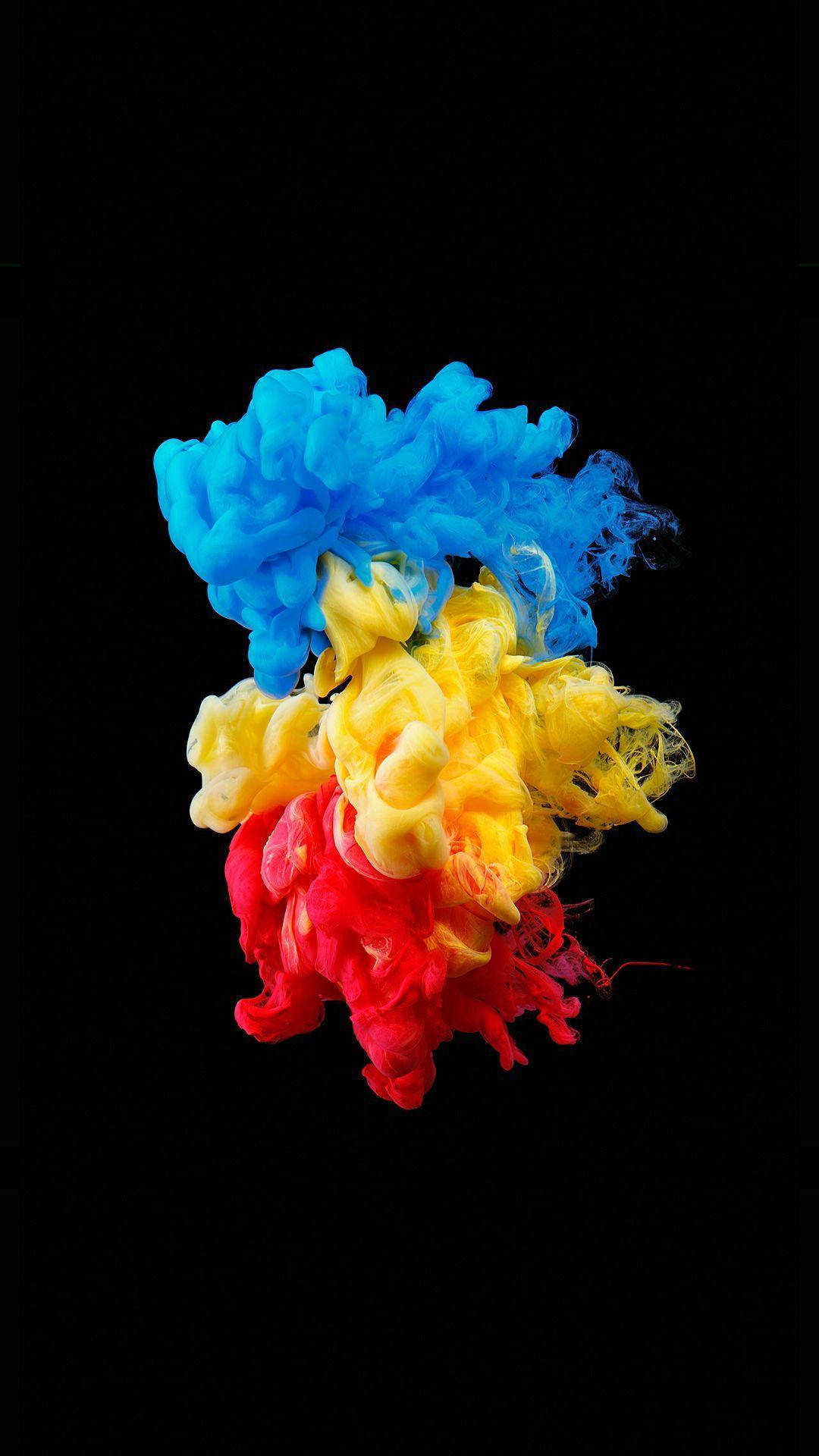 Obra de arte abstracta vibrante y colorida en una pantalla AMOLED Fondos de pantalla