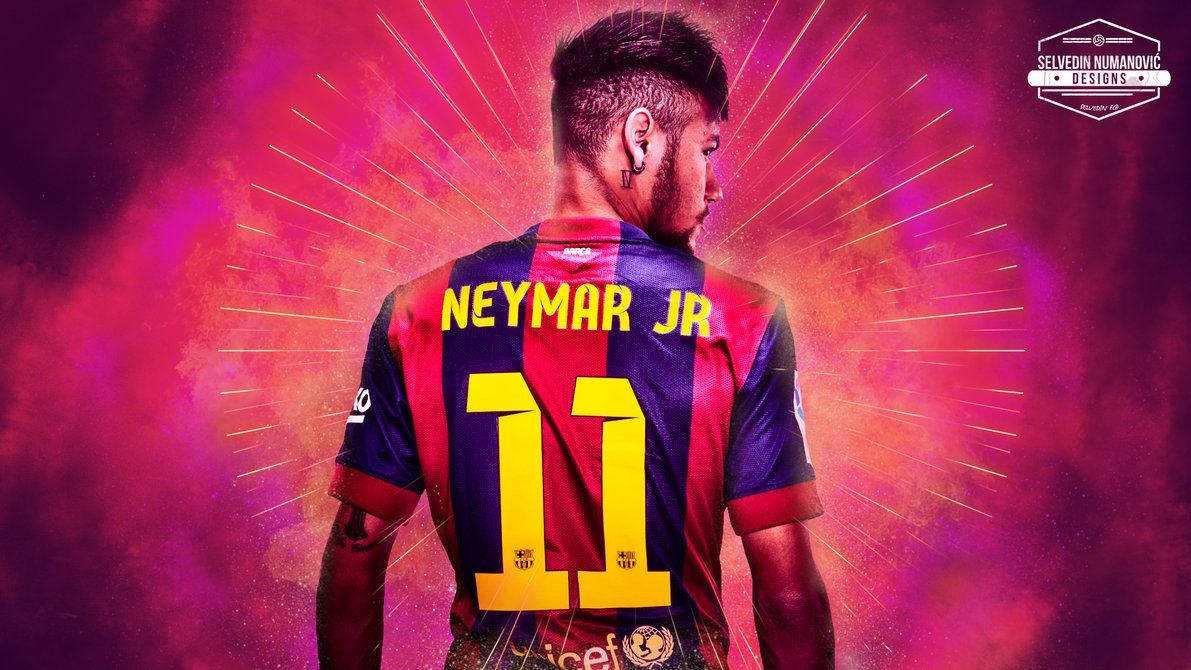 Fondo de pantalla de obra de arte pop de Neymar Jr.