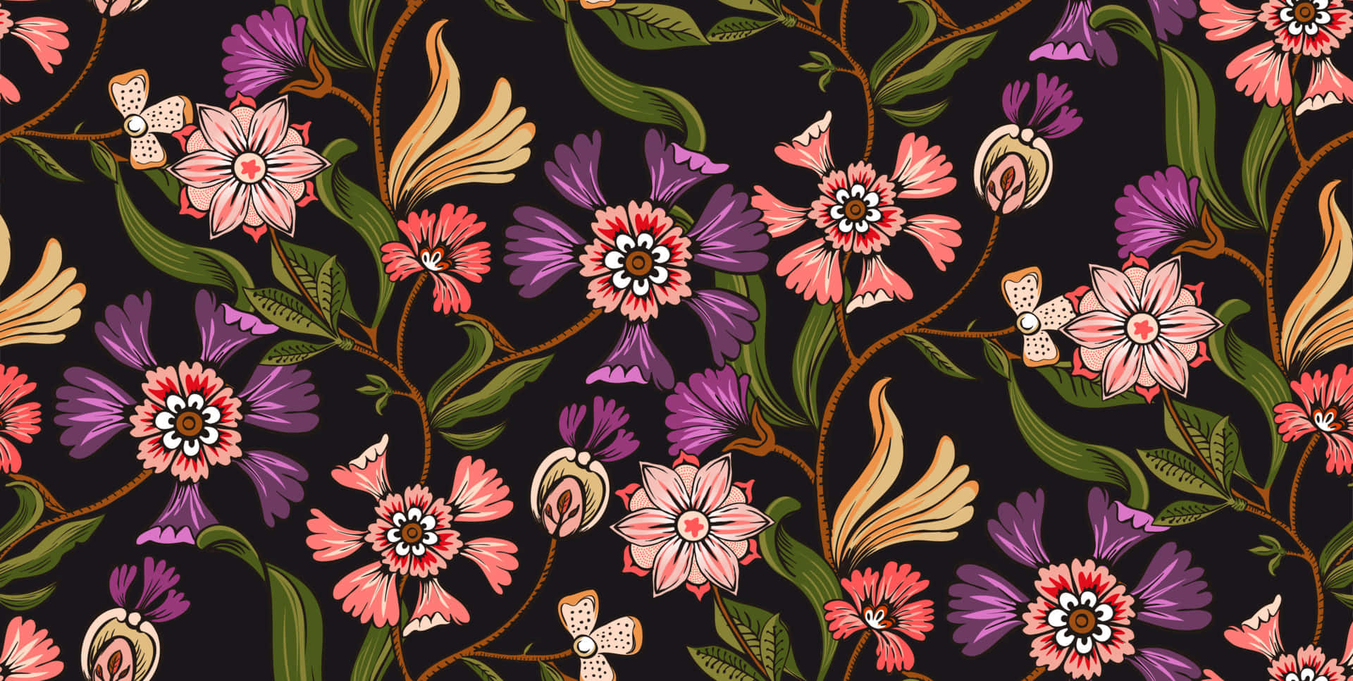 Obra Maestra Floral Oscura Fondos de pantalla