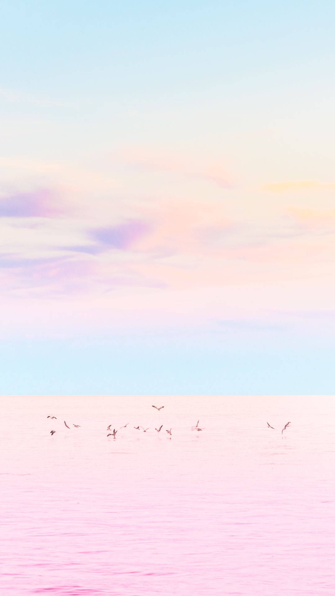Océano Rosa Pastel para iPhone Fondos de pantalla