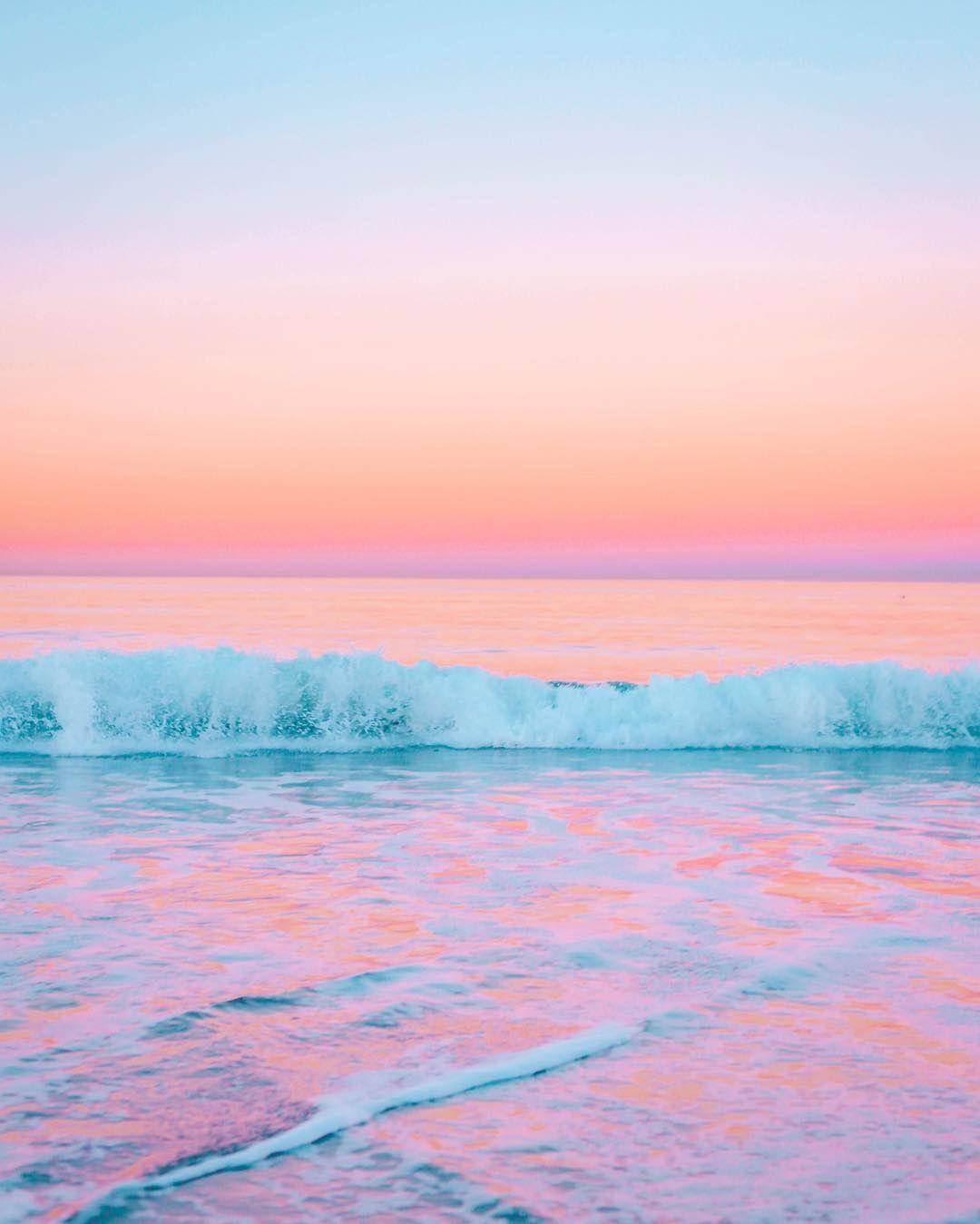 Océano Rosa Pastel Fondos de pantalla