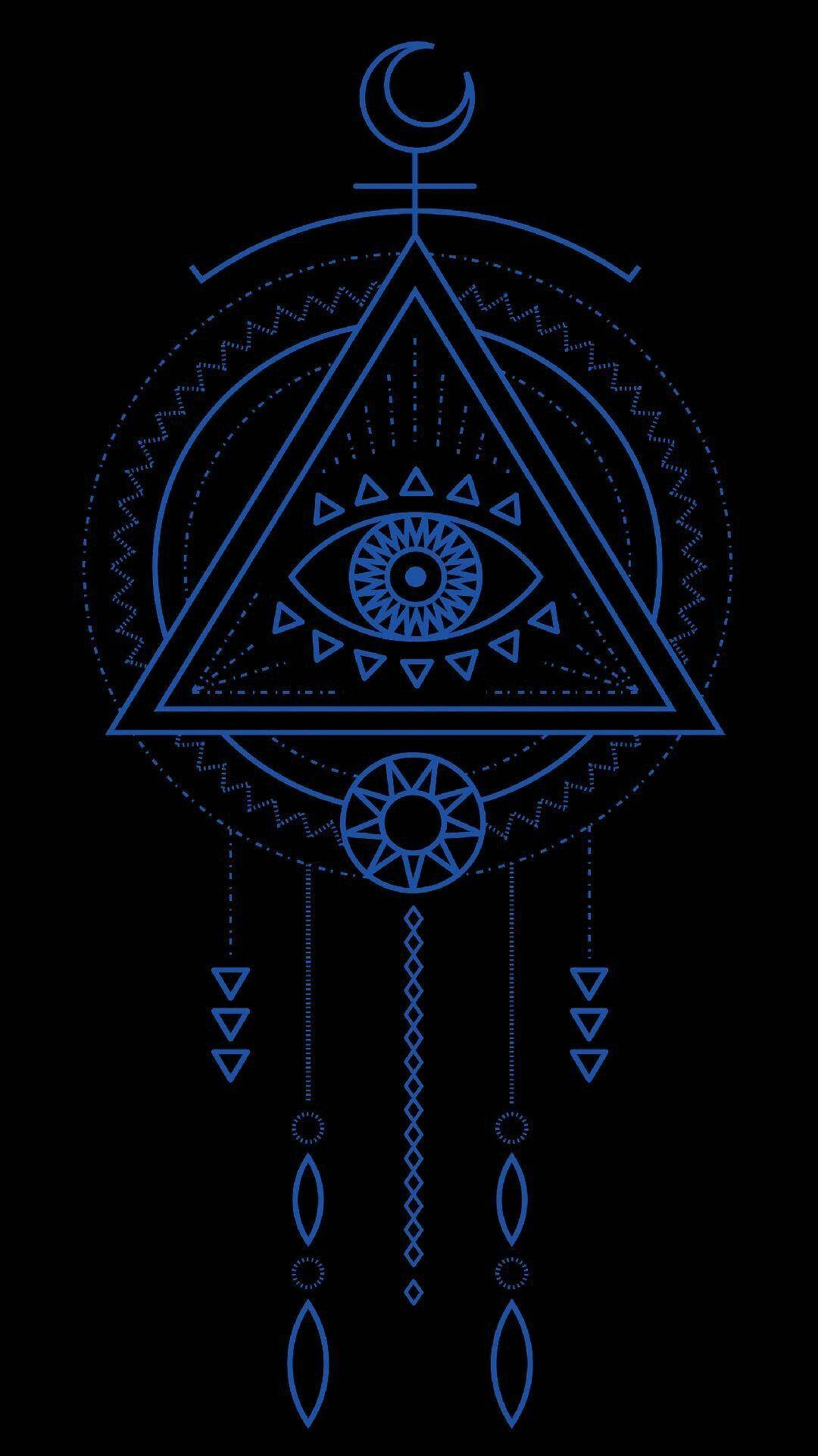 Ojo de la Providencia con Estilo Brujo Fondos de pantalla