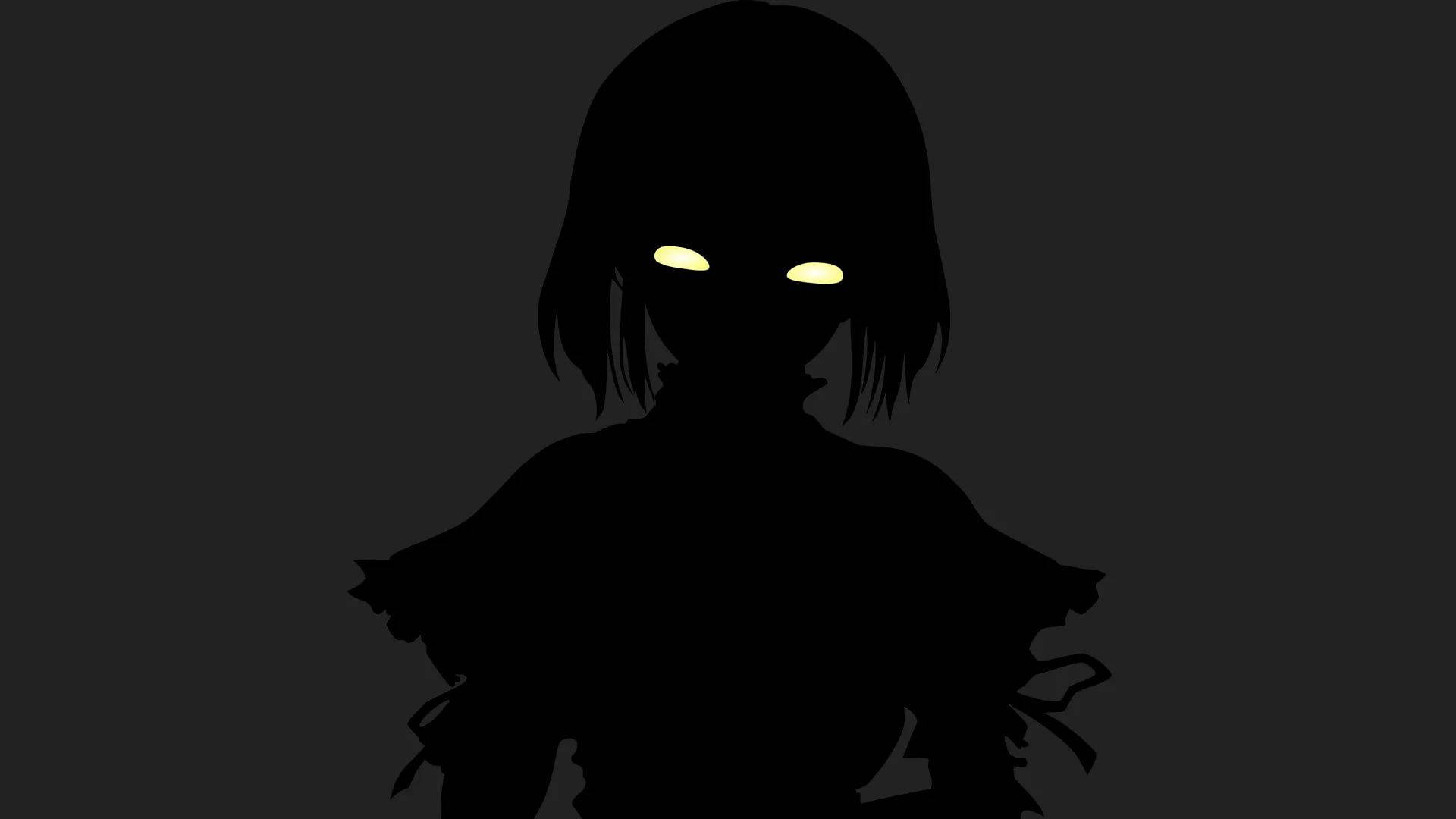 Fondo de pantalla de Ojos Brillantes Malvados de Anime Oscuro