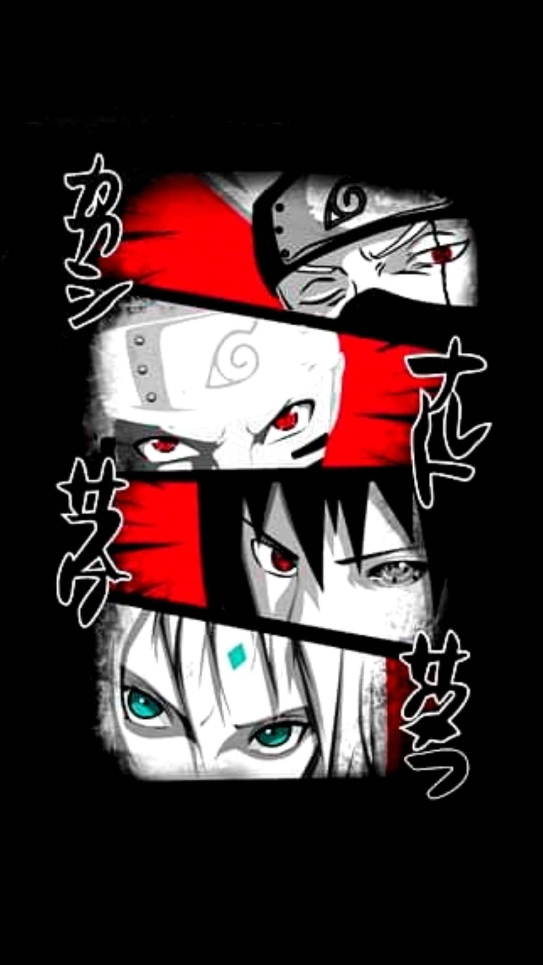 Ojos del Equipo 7 de Naruto para iPhone Fondos de pantalla