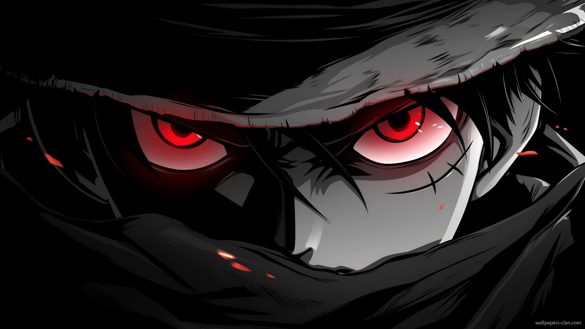 ojos rojos, oscuridad, malvado, monstruo, aterrador, brillante, terror, minimalista, 4k, estético