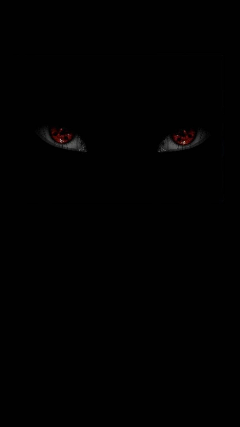 Ojos Sharingan espeluznantes Naruto negro Fondos de pantalla